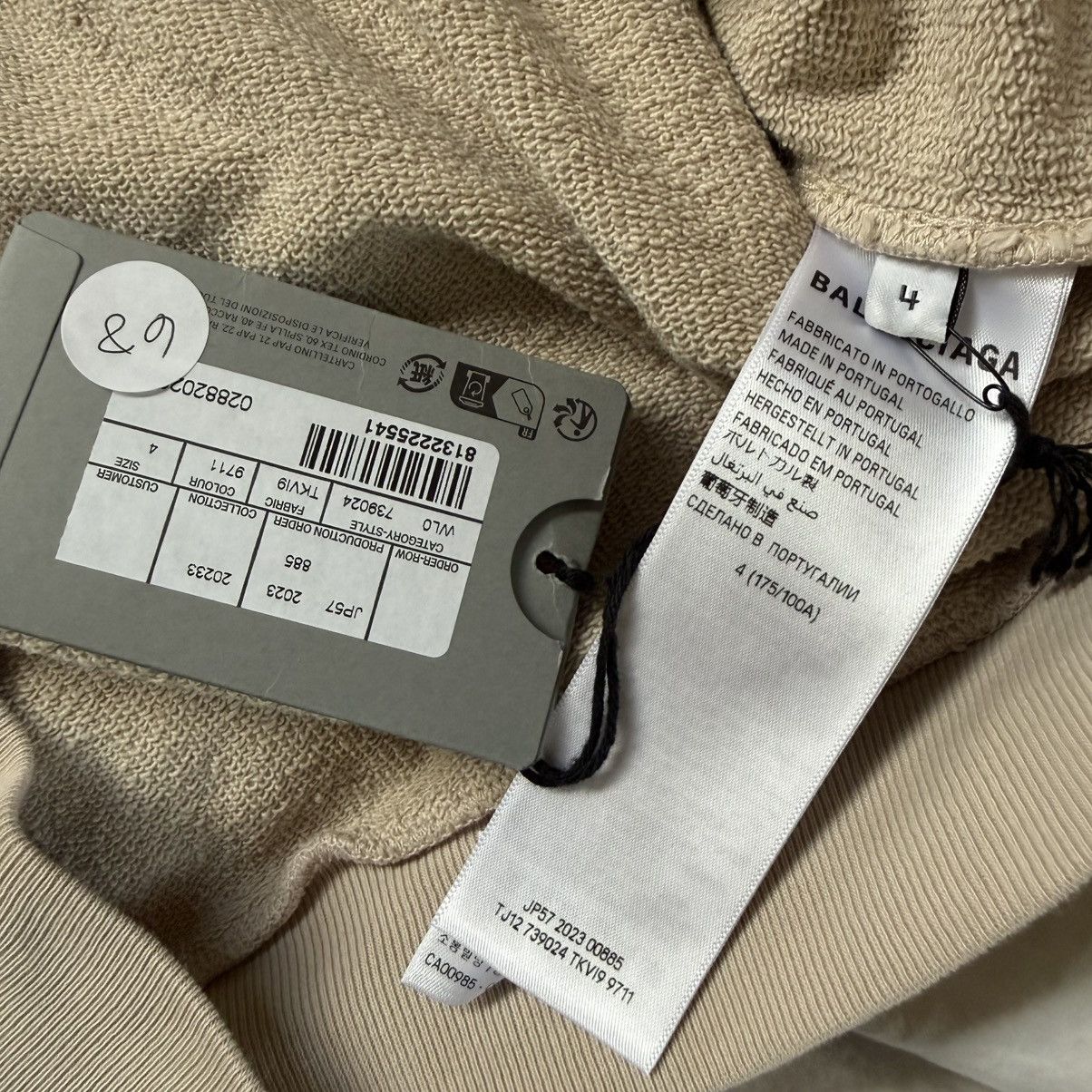 Balenciaga Balenciaga Embroidered Campaign Logo Hoodie Size US XL / EU 56 / 4 - 4 Thumbnail