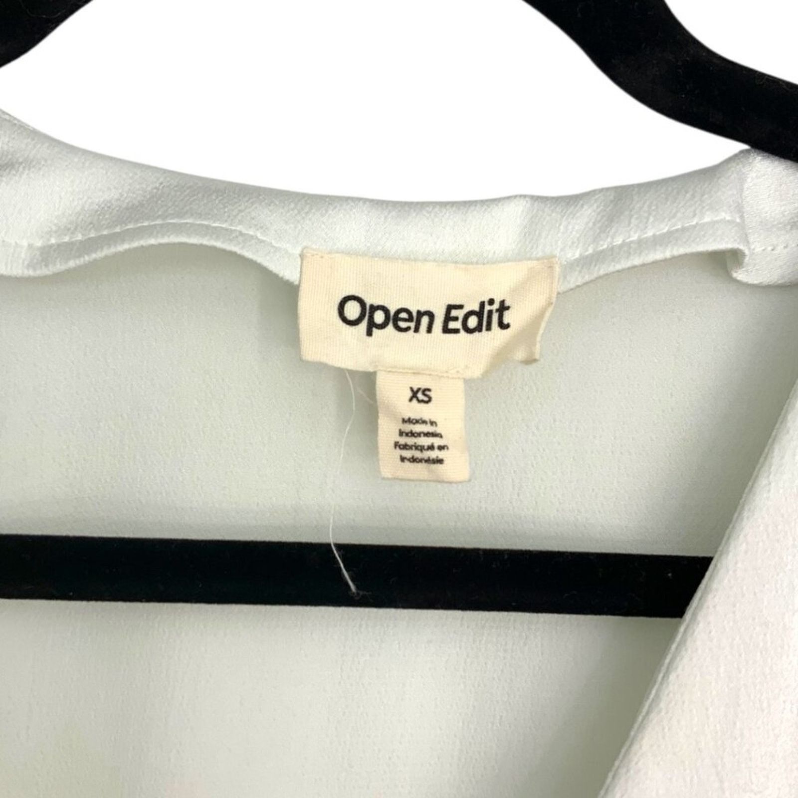 Other Open Edit Wrap Bodysuit Long Sleeve Ivory XS NWOT $59 NWOT Size XS / US 0-2 / IT 36-38 - 4 Thumbnail