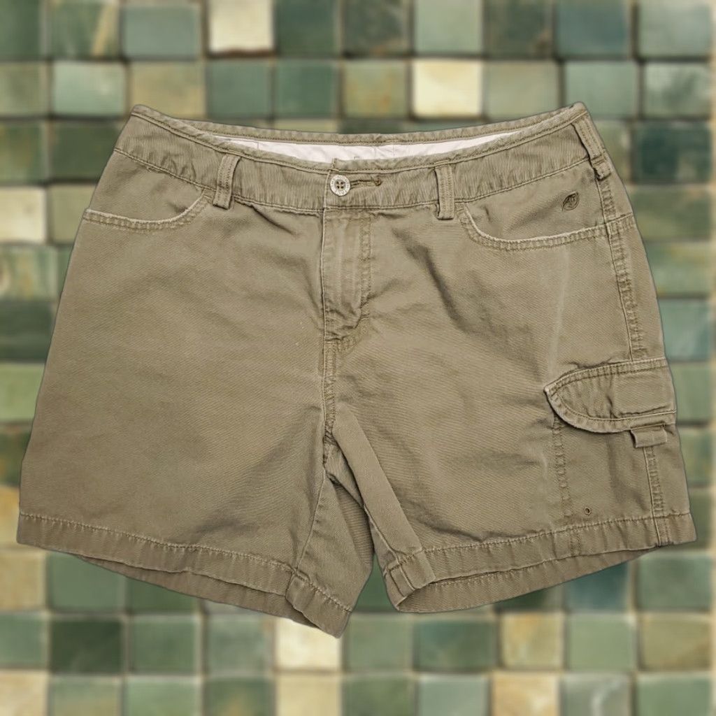The North Face The North Face Shorts Womens 8 Green Canvas 100% Cotton Cargo Utility Hike Gorp Size 30" / US 8 / IT 44 - 1 Thumbnail