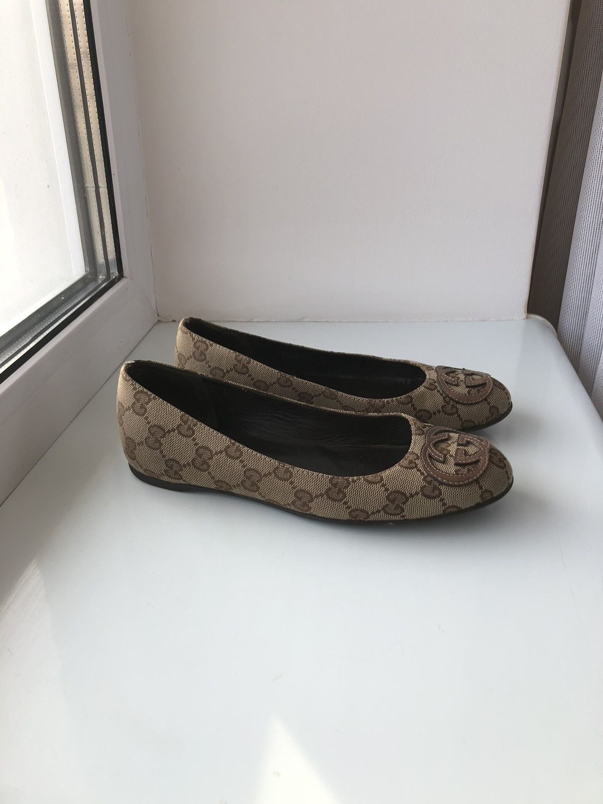 Gucci × Vintage Vintage Gucci monogram ballet flat Size US 5 / IT 35 - 5 Thumbnail