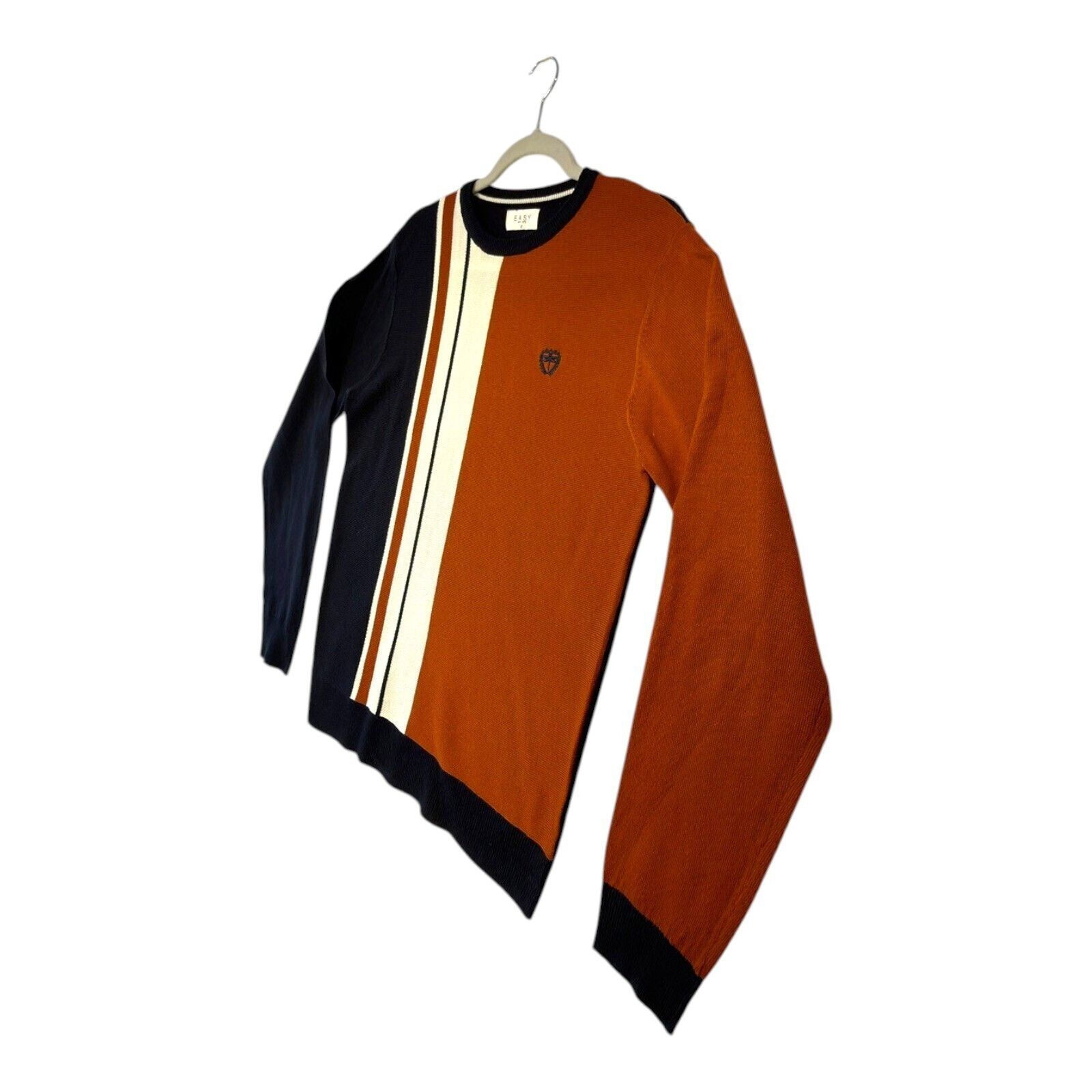 Easy Jumper Men's Uk Size S Brown Embroidered Logo in Blue, Men's — image 3 of 6