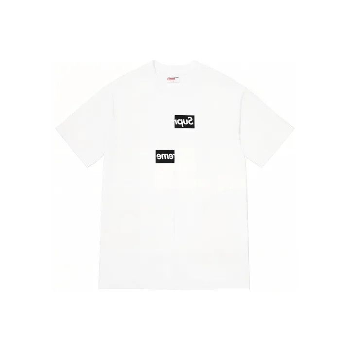 Supreme Supreme FW18 Comme des Garcons Split Logo Tee 0079 Size US M / EU 48-50 / 2 - 1 Thumbnail