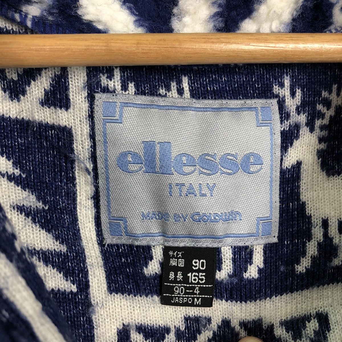 Japanese Brand VINTAGE FLEECE NAVAJO AZTEC DESIGN ELLESSE JAPAN Size US M / EU 48-50 / 2 - 10 Thumbnail