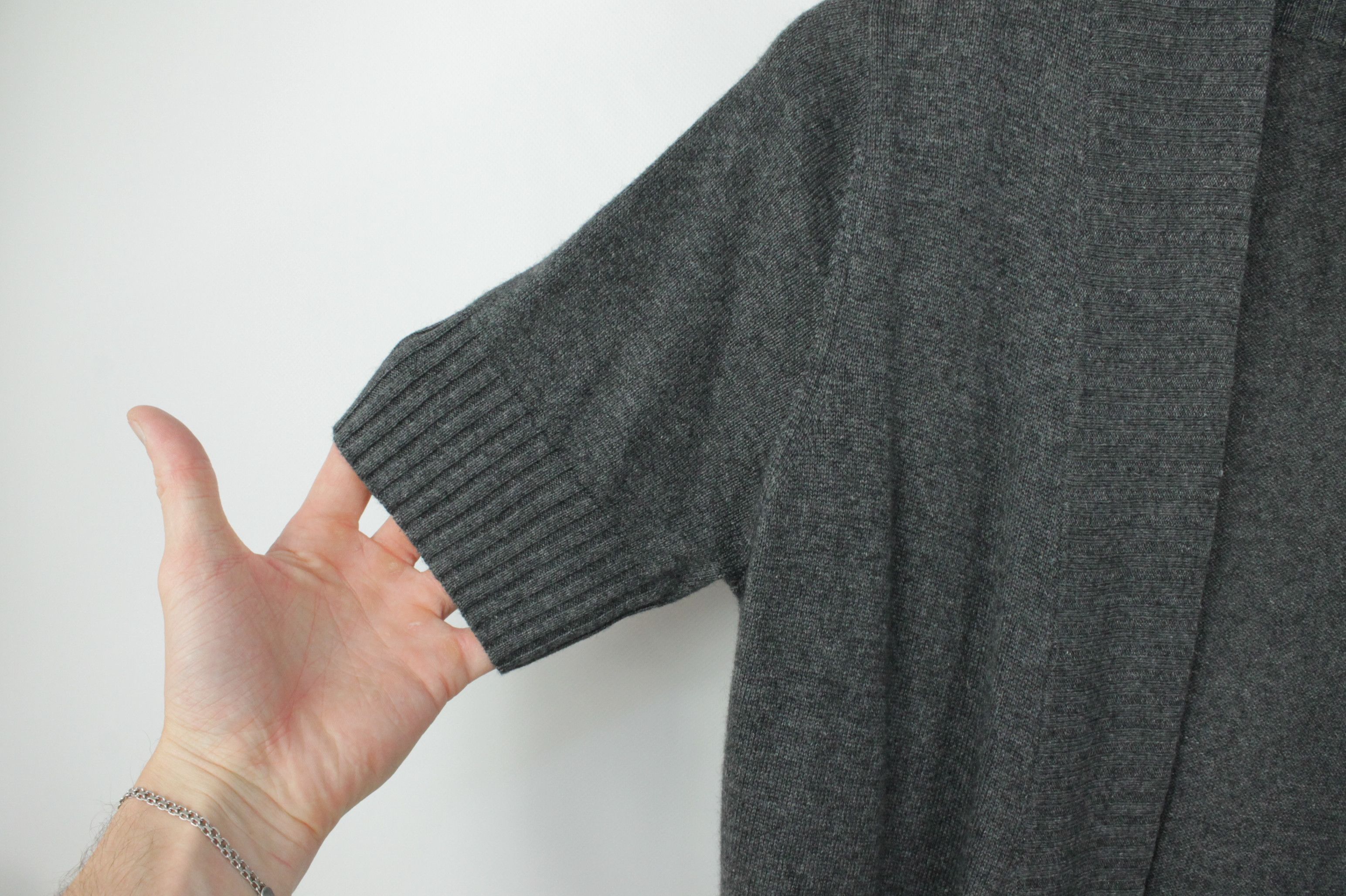 Other Cashmere Collection Long Cashmere Silk Gray Cardigan Size M / US 6-8 / IT 42-44 - 7 Thumbnail
