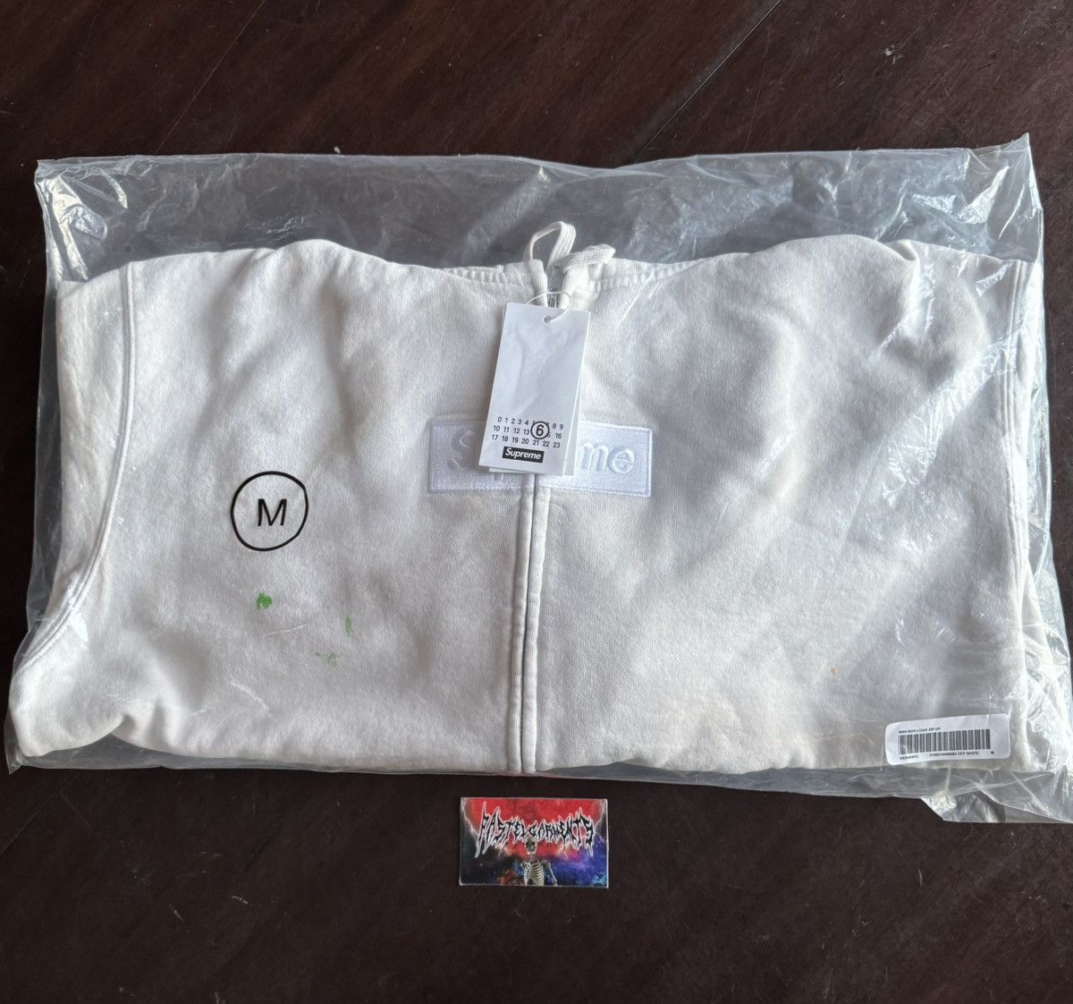 Maison Margiela × Supreme Supreme MM6 Maison Margiela Box Logo Zip Up Hoodie White Size US M / EU 48-50 / 2 - 15 Thumbnail