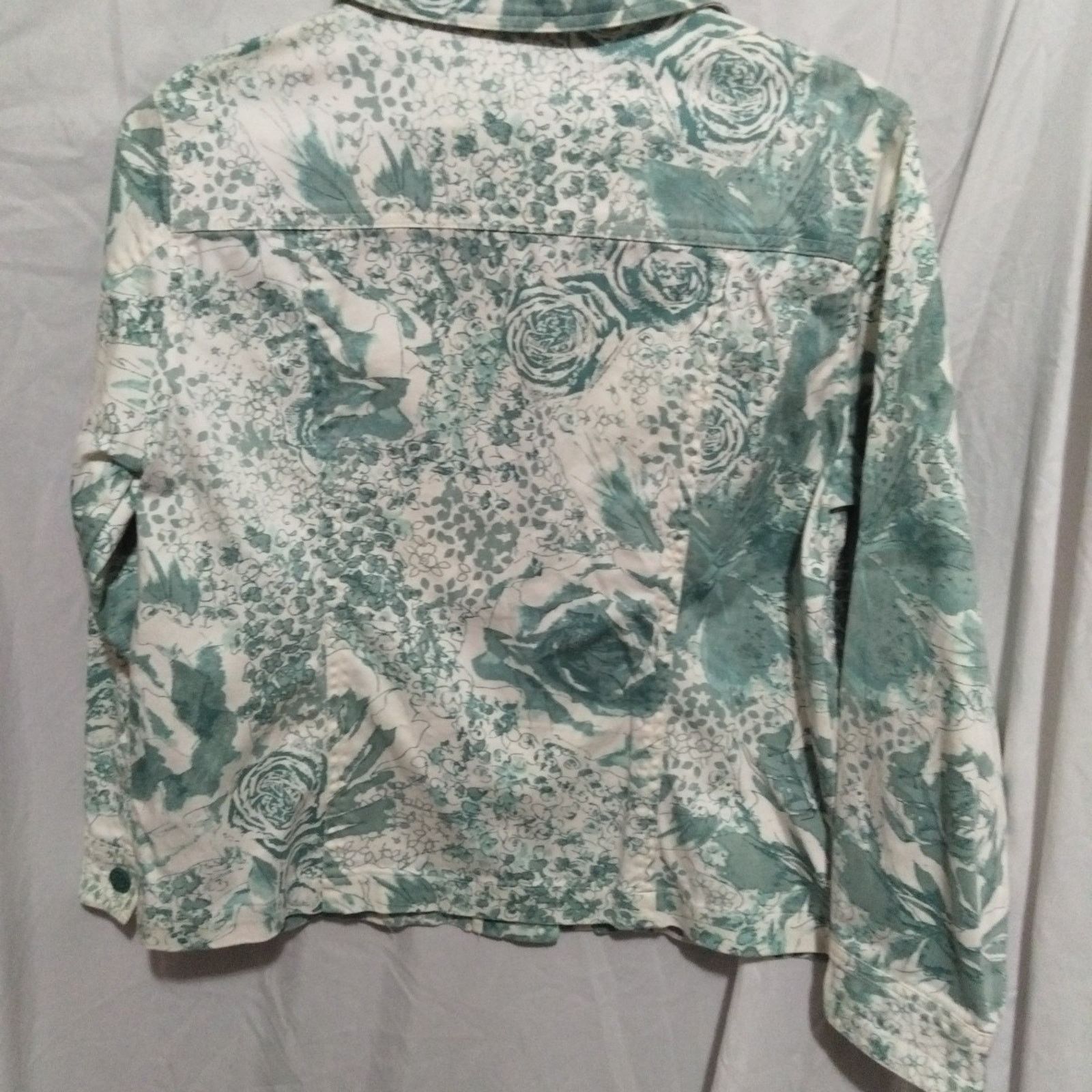 GRAFF Graff Byum Company Womens Printed Button Front Jacket PS Size ONE SIZE - 7 Thumbnail