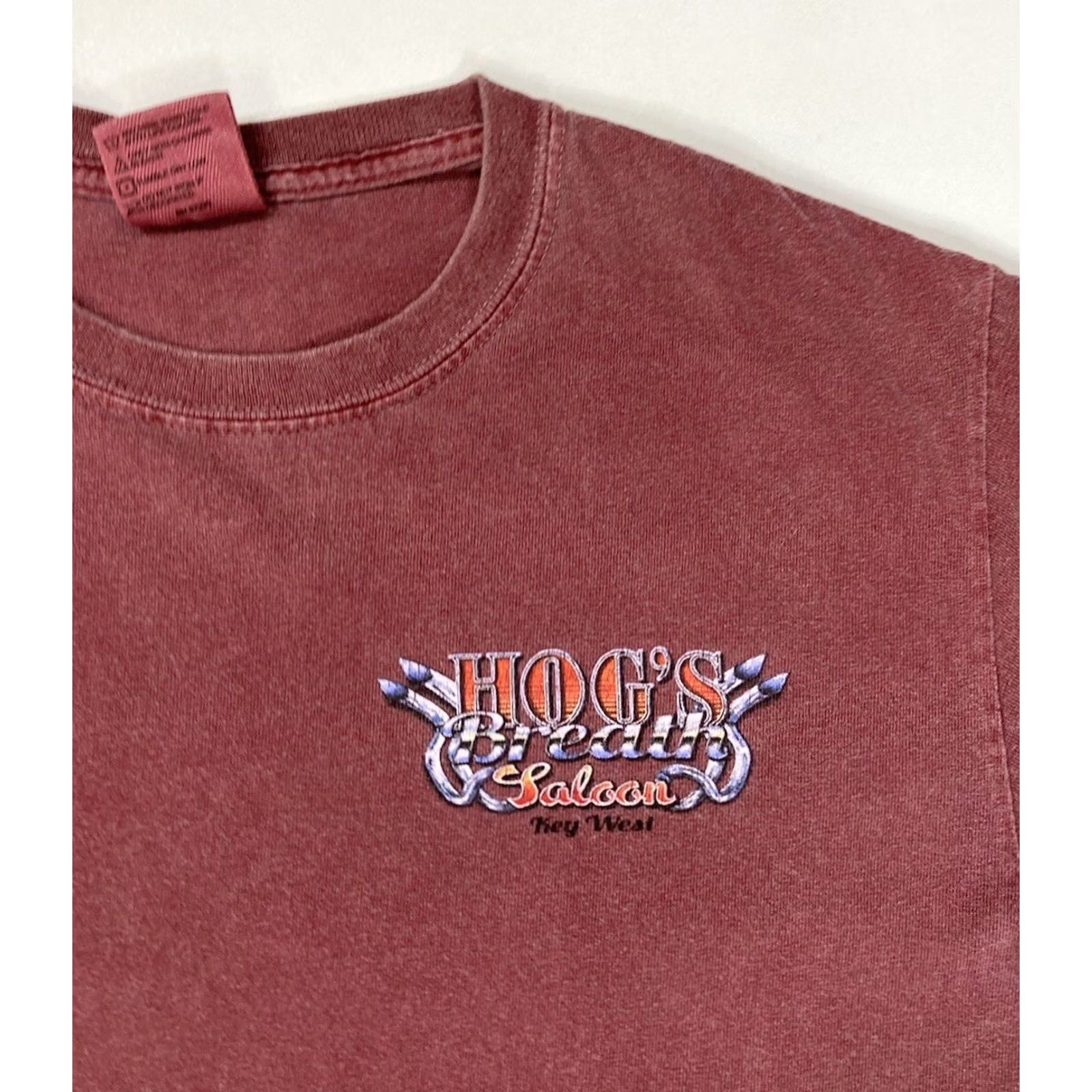Comfort Colors Hog's Breath Saloon Key West Graphic T-shirt Men Small Red Short Sleeve Size US S / EU 44-46 / 1 - 4 Thumbnail