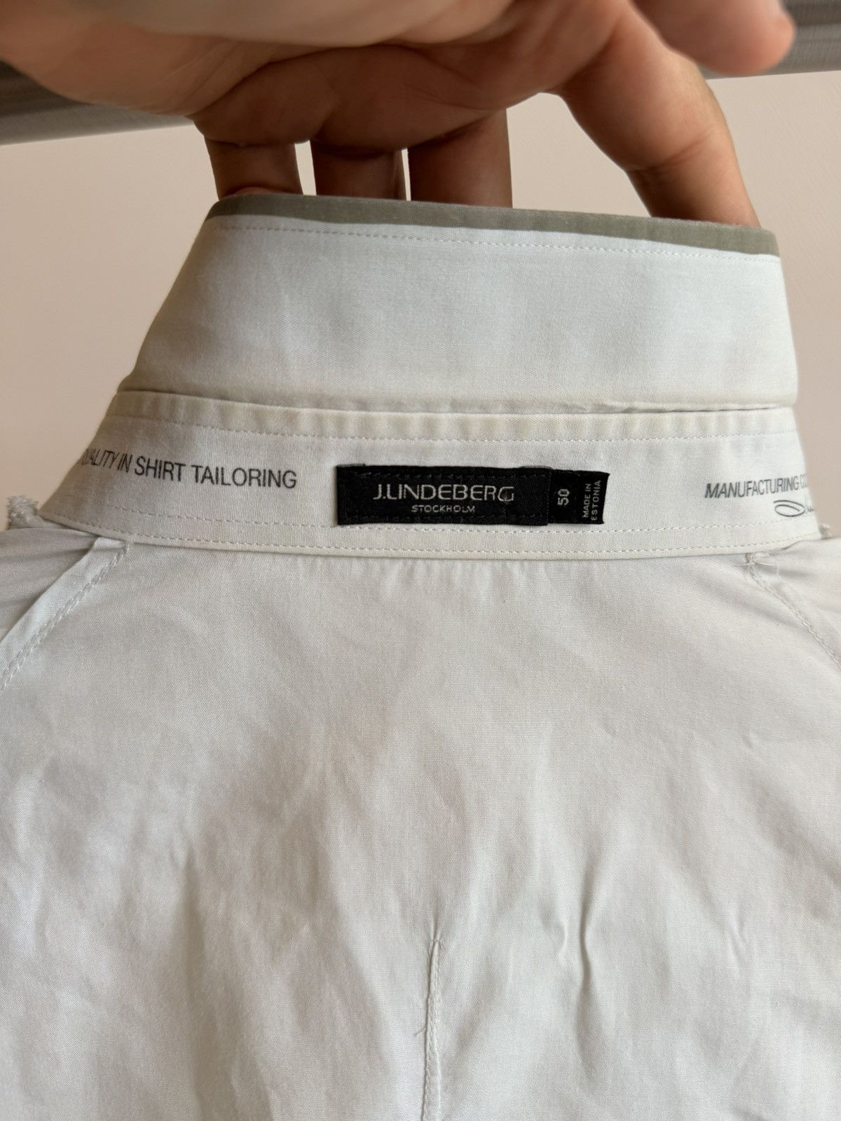 J.Lindeberg J.Lindeberg Light Grey Buttondown Shirt Size 50 Size US M / EU 48-50 / 2 - 18 Thumbnail