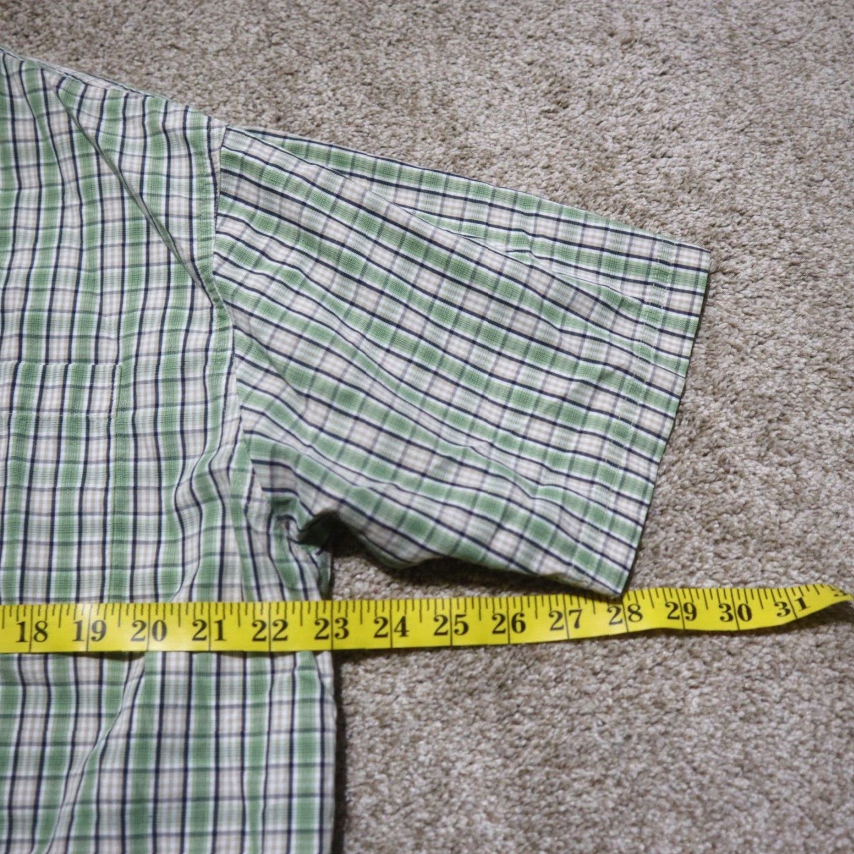 Vintage Ivy Crew Shirt Mens L Green Plaid Checkered Button-Down Short Sleeve Vintage No Size US L / EU 52-54 / 3 - 5 Thumbnail