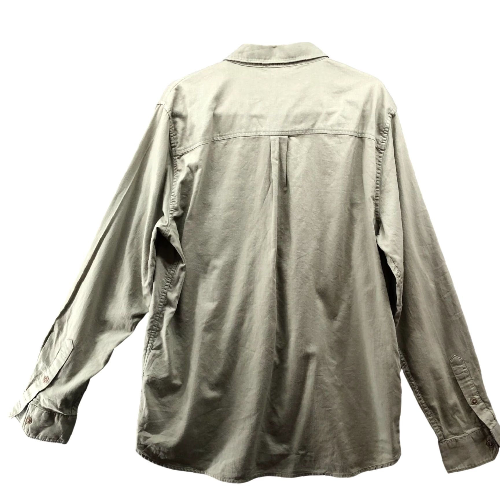 Frame FRAME Long Sleeve Button-Up Shirt Mens L Sage Green Classic Fit Double Pocket Size US L / EU 52-54 / 3 - 2 Thumbnail