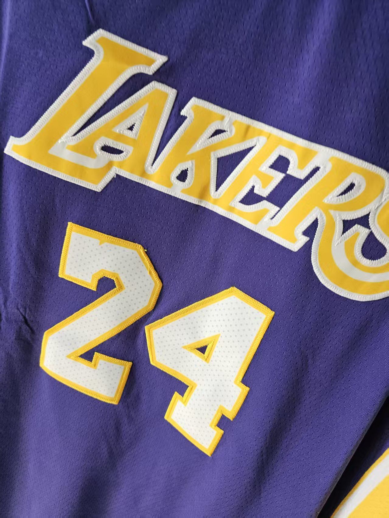 NBA Los Angeles Lakers 24 Kobe Bryant Jersey Stitched Purple Size US M / EU 48-50 / 2 - 3 Thumbnail