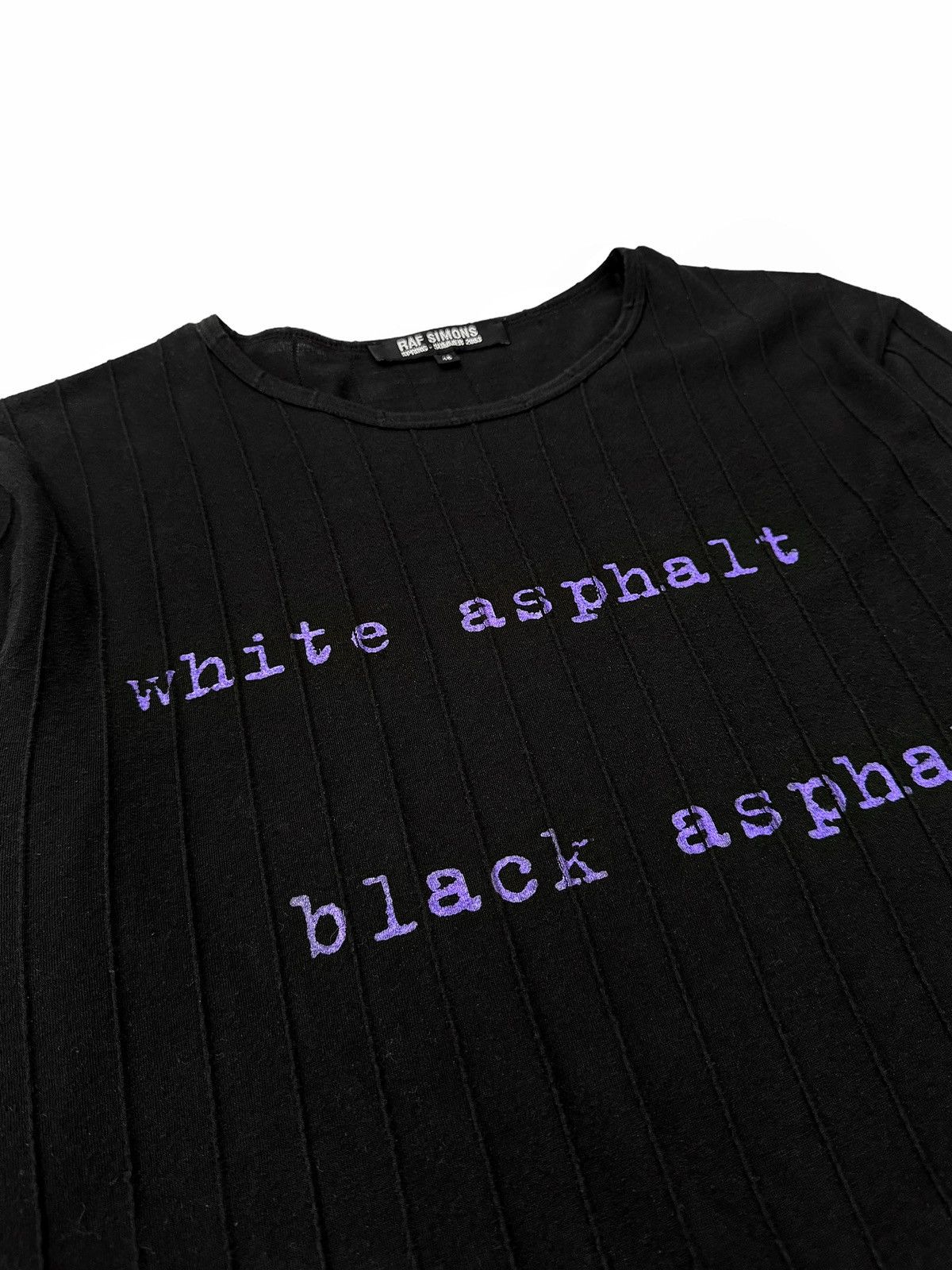 Raf Simons GRAIL Consumed 2003 White Asphalt Ribbed Shirt Size US S / EU 44-46 / 1 - 2 Thumbnail