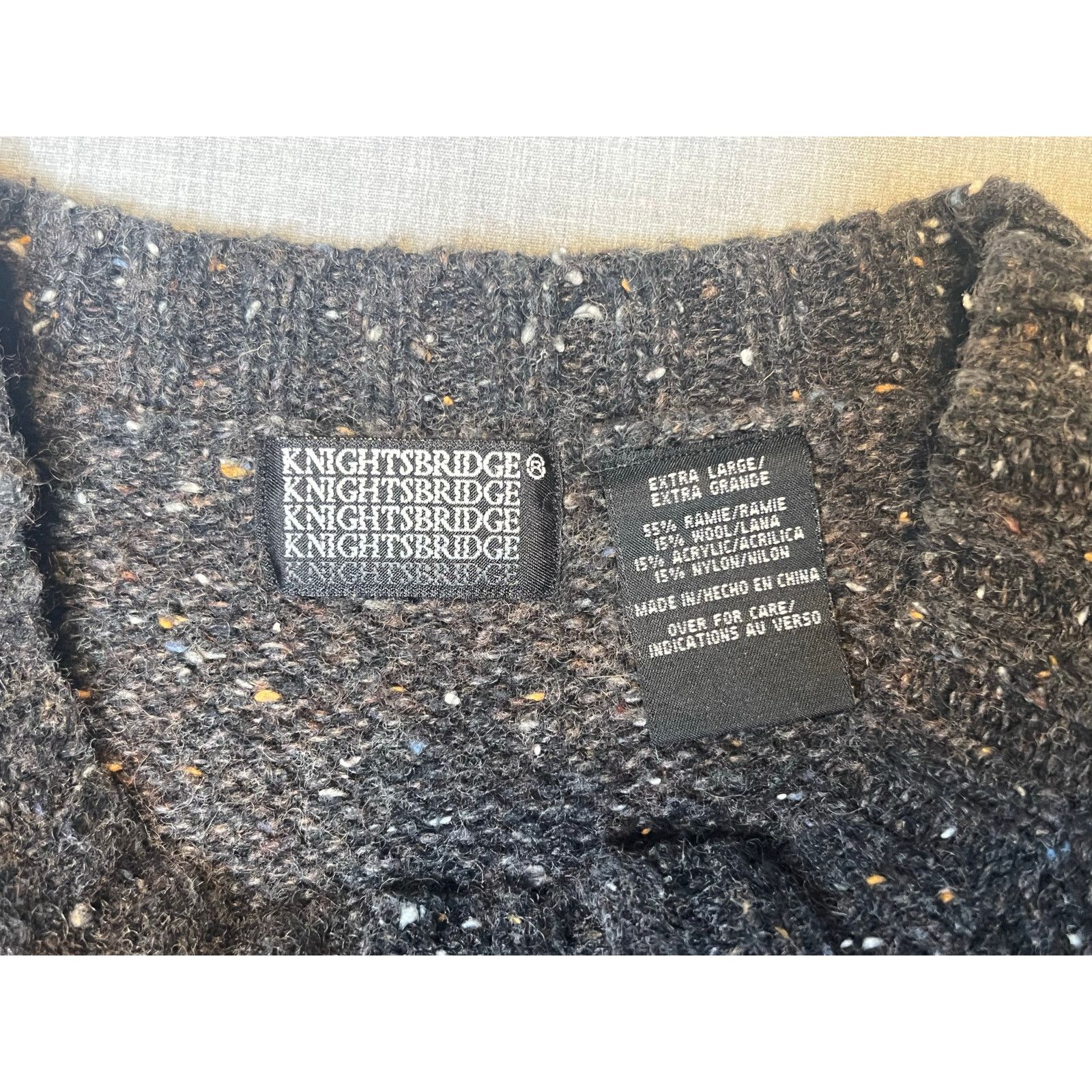 Vintage Vintage Knightsbridge Argyle Knit Pullover Sweater XL Size US XL / EU 56 / 4 - 3 Thumbnail