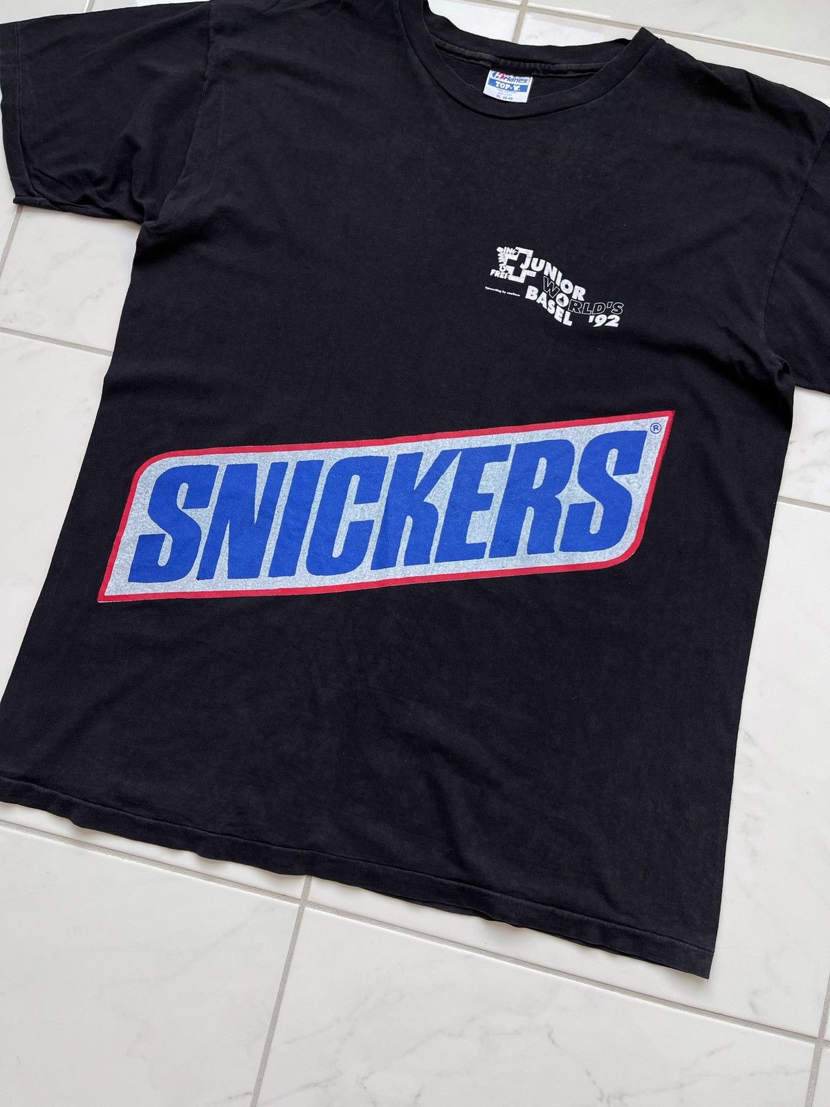 Band Tees × Hanes × Vintage Vintage 90’s Snickers Tee Acer Computer Tee Junior World’s Size US XL / EU 56 / 4 - 2 Thumbnail