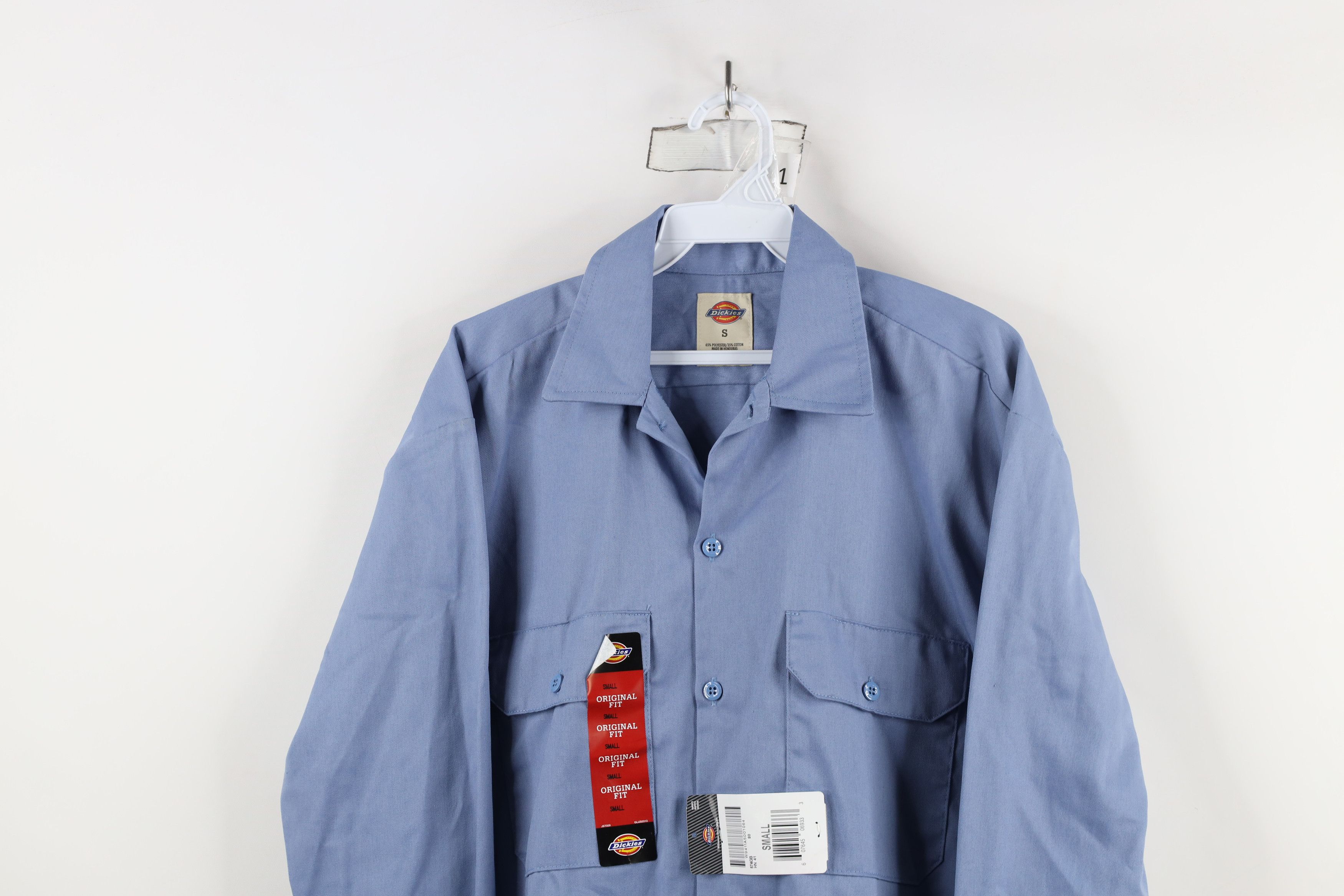 Dickies × Vintage Deadstock Vintage Y2K Dickies Workwear Button Shirt Blue Size US S / EU 44-46 / 1 - 2 Thumbnail