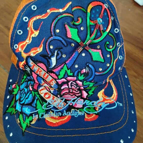 Other Vintage Y2K Ed Hardy Christian Audigier Snap Hat Cap Size ONE SIZE - 2 Thumbnail