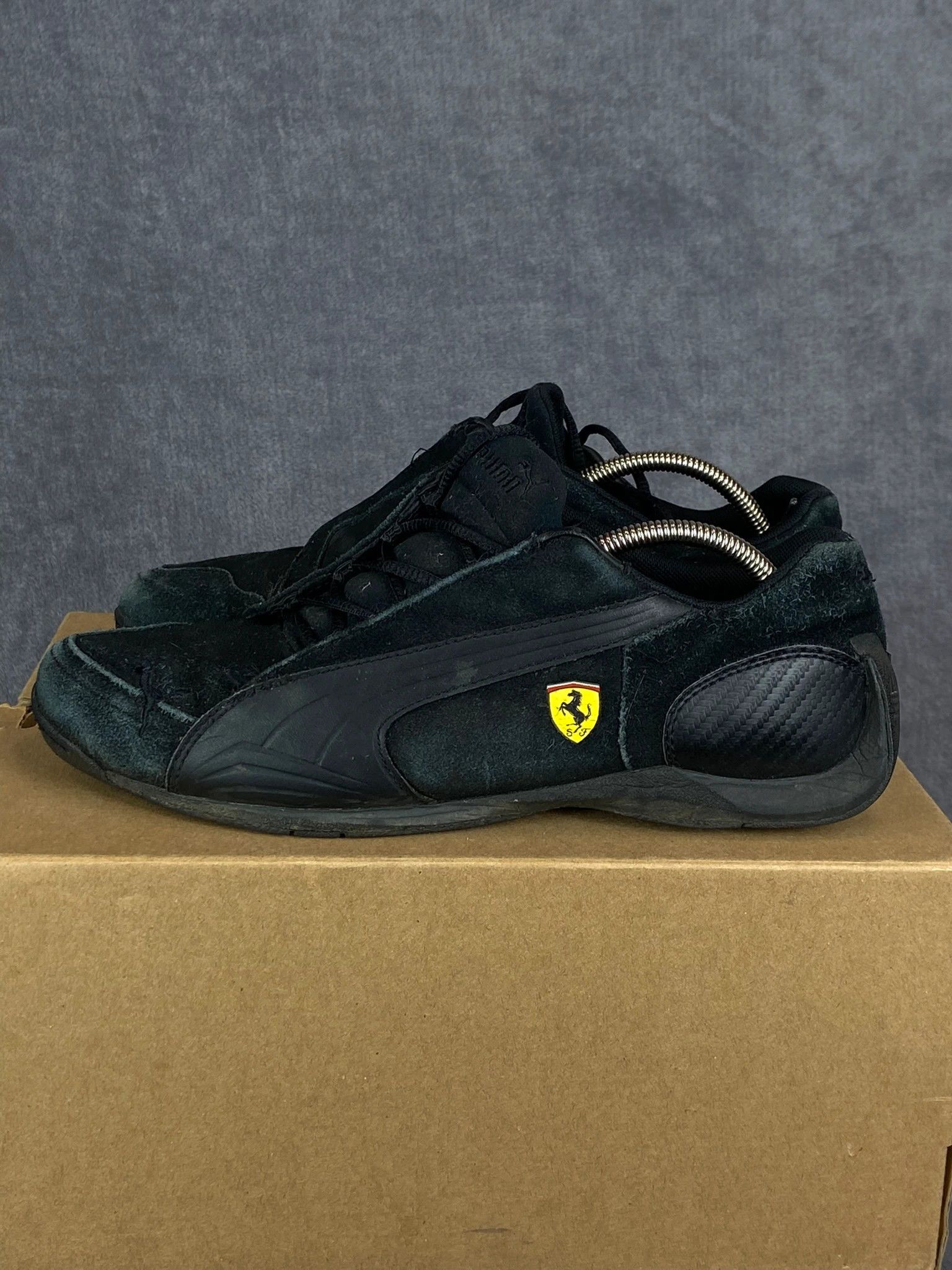 Puma Puma Ferrari Black Suede Sneakers 38.5 Size US 5.5 / EU 38 - 2 Thumbnail