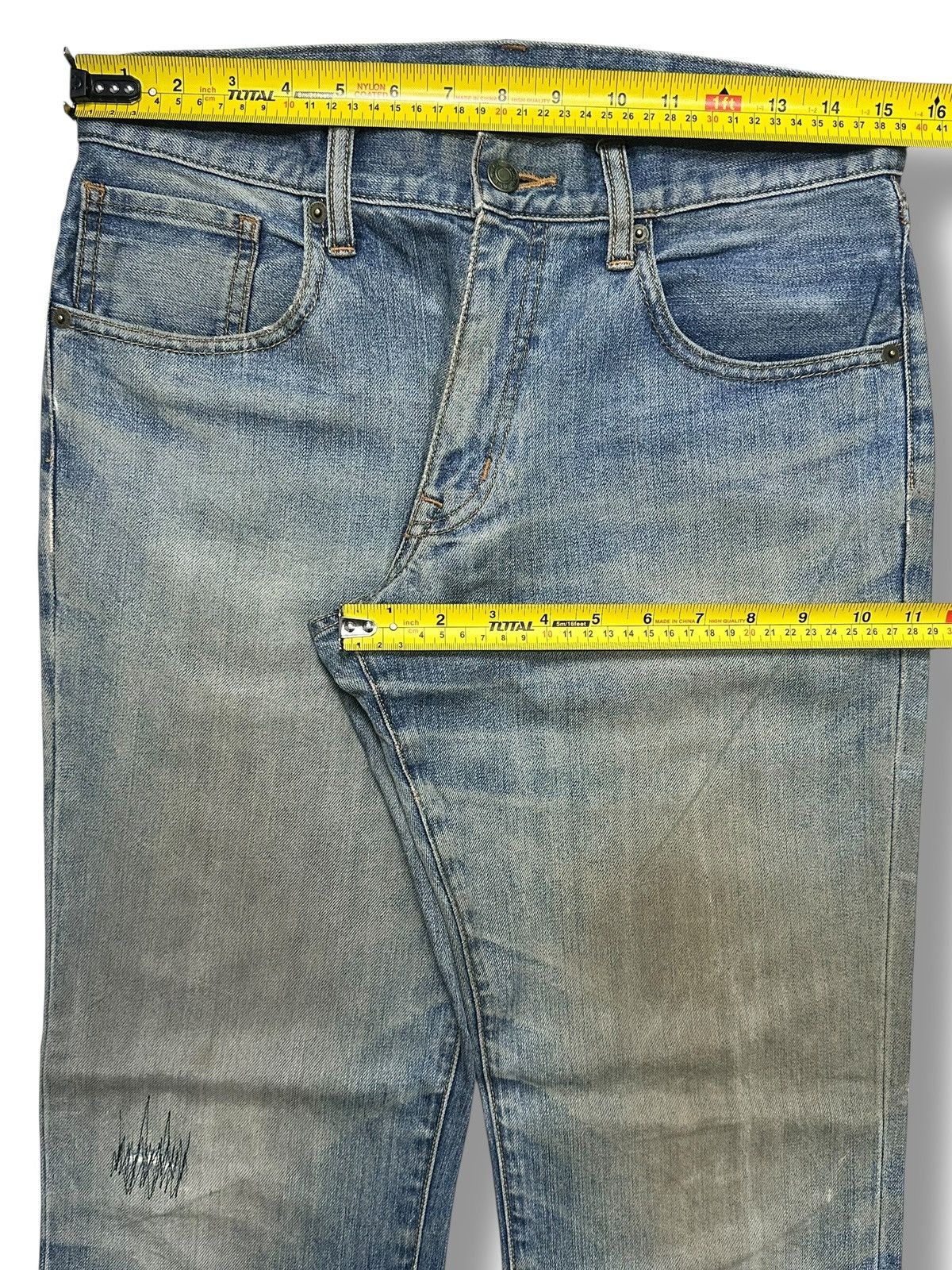 Japanese Brand Vintage TOPVALU Straight Leg with Mudwash and Faded Size US 31 - 17 Thumbnail