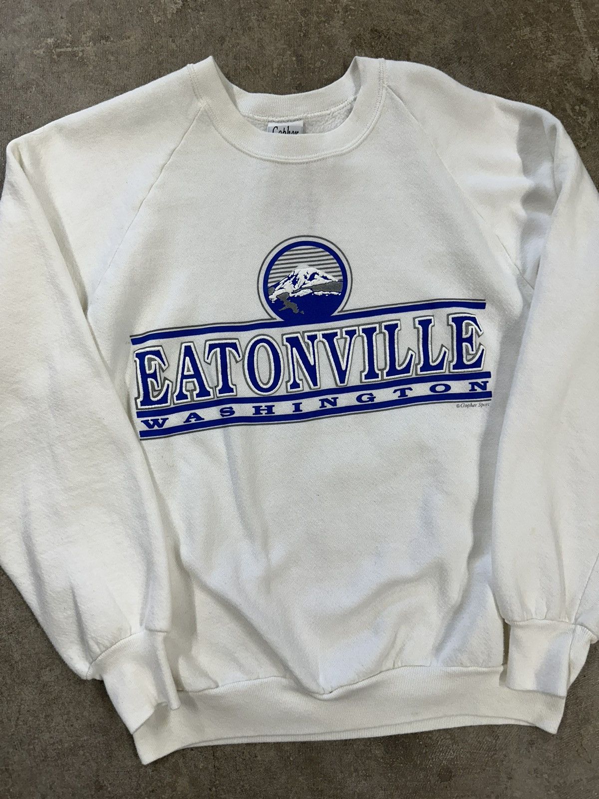 Vintage Vintage 90s Eatonville Washington Sweatshirt Size L / US 10 / IT 46 - 3 Thumbnail