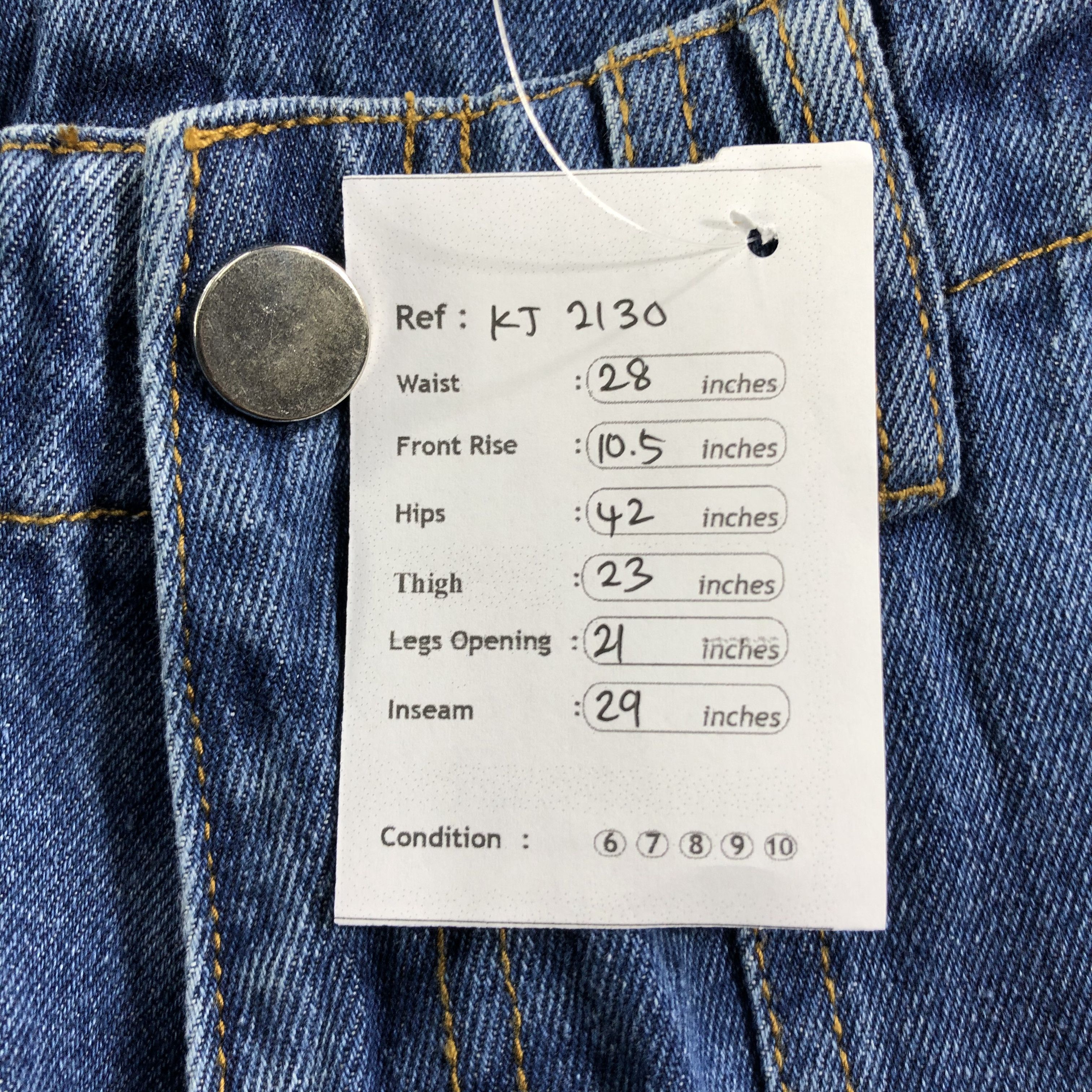 Japanese Brand Japanese Brand Blue Baggy Jeans KJ2130 Size US 28 / EU 44 - 9 Thumbnail
