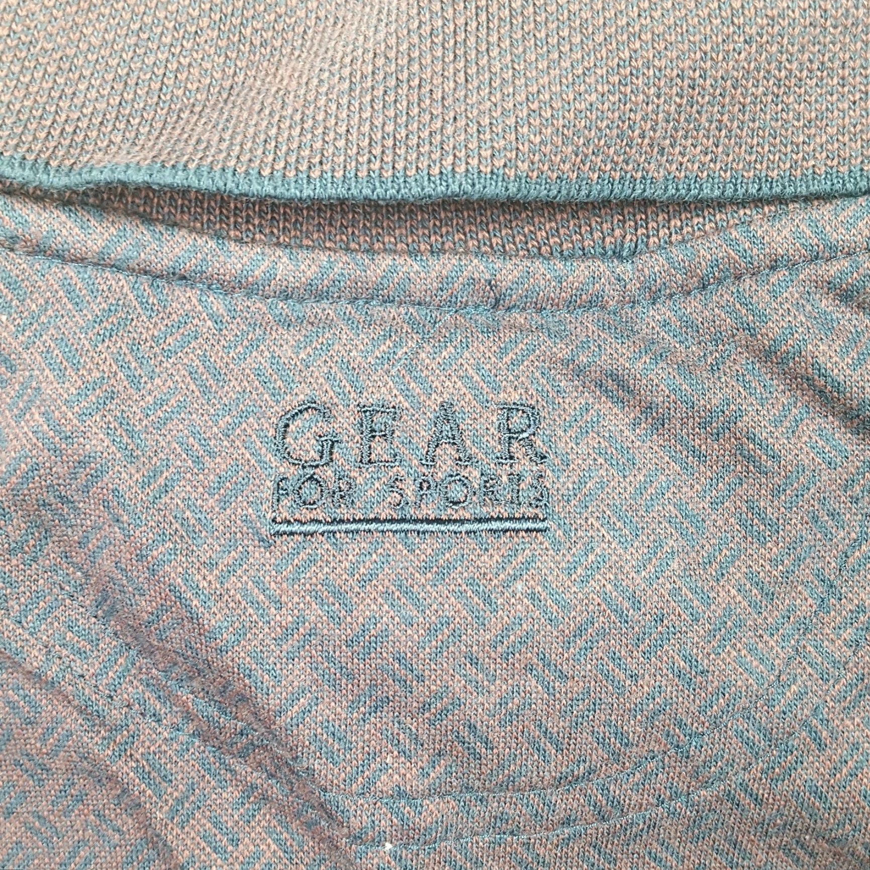 Vintage VINTAGE gea Polo Shirt Mens Size L Wine Short Sleeve Golf Club Collared 90s Retro Geometric Knit Cotton Shirt Size US L / EU 52-54 / 3 - 6 Thumbnail