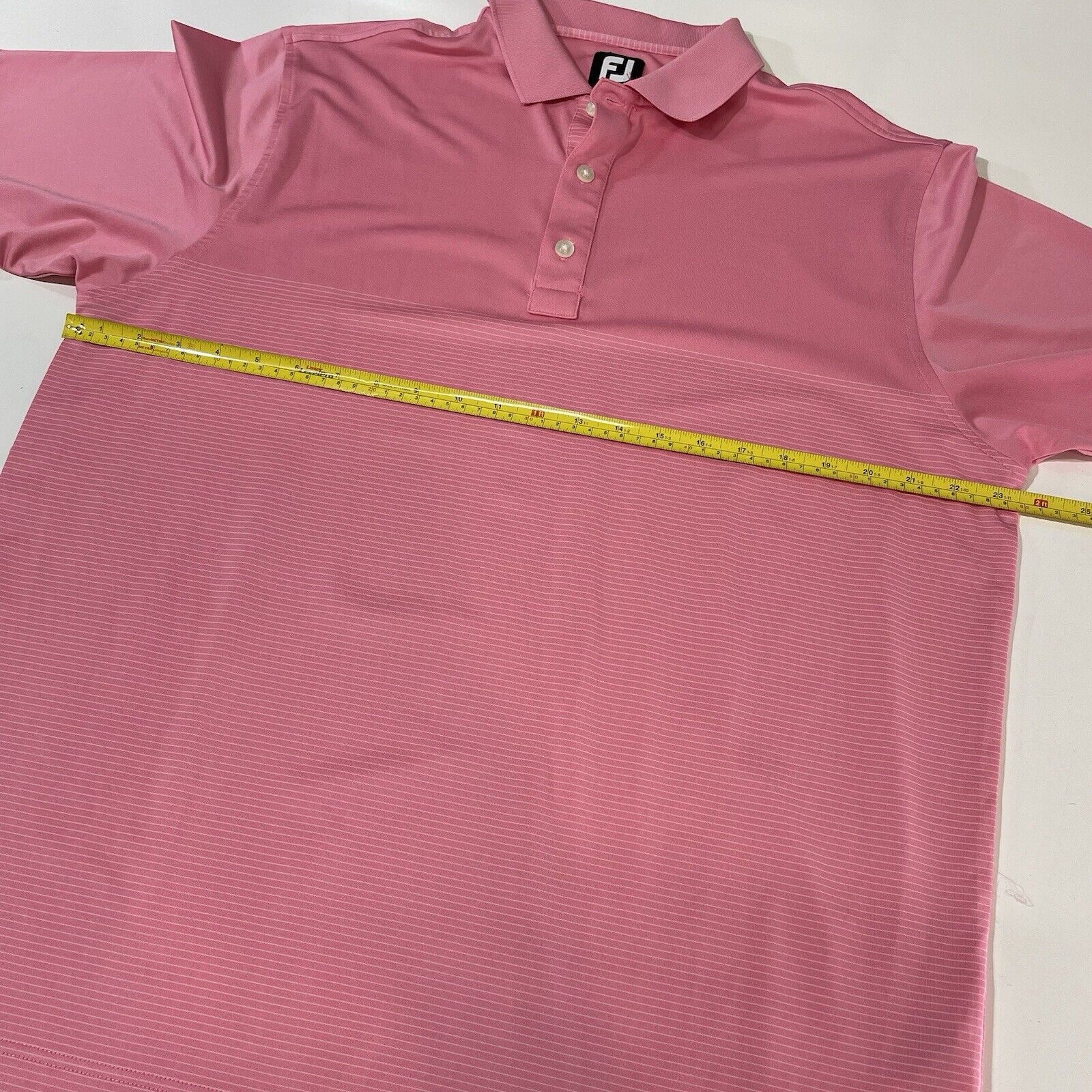 Footjoy FootJoy FJ Men’s Golf Polo Shirt Salmon Pink Sz Large Size US L / EU 52-54 / 3 - 5 Thumbnail