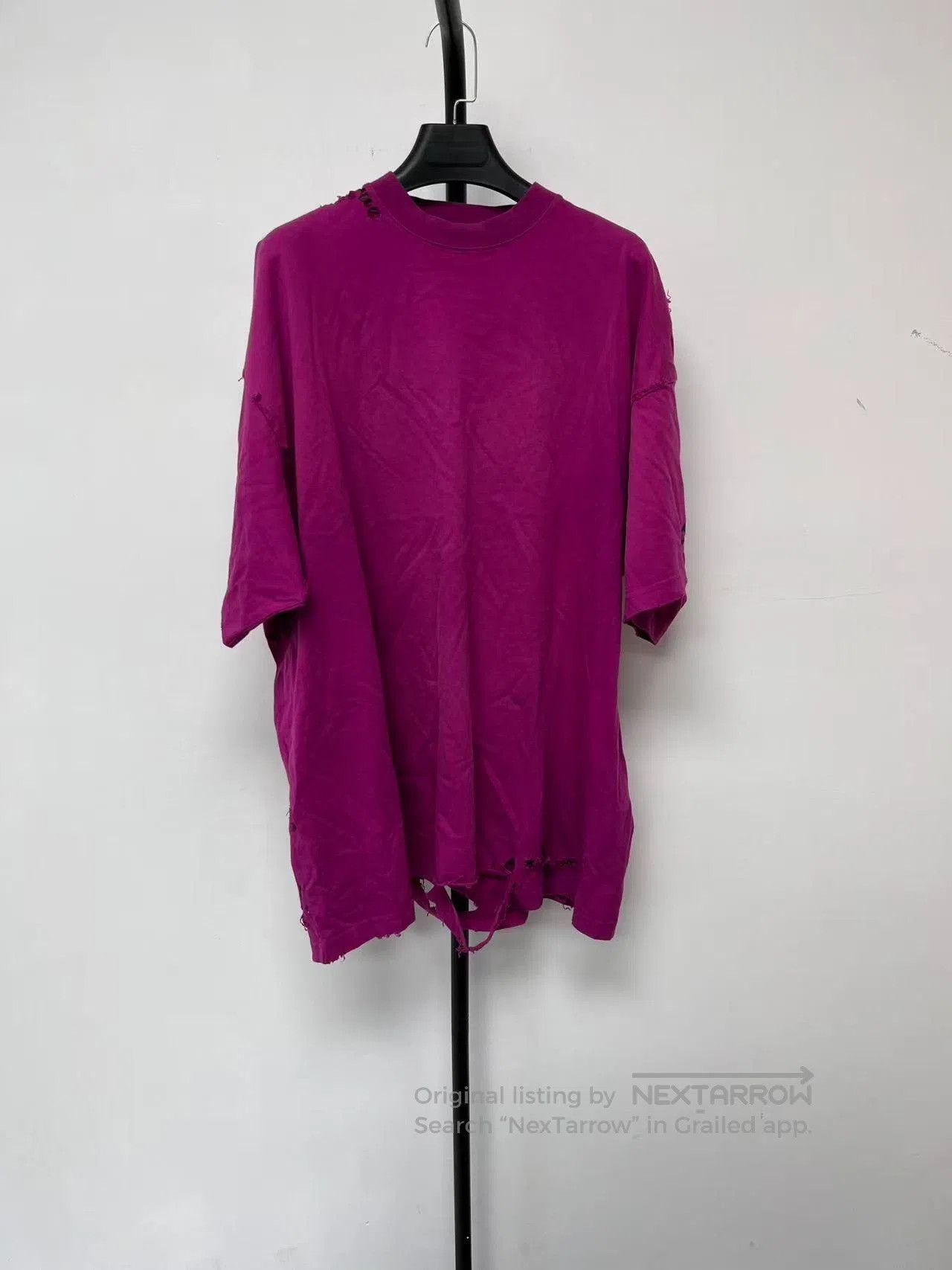 Other Balenciaga Logo Distressed Faded T-shirt. Size M / US 6-8 / IT 42-44 - 2 Thumbnail