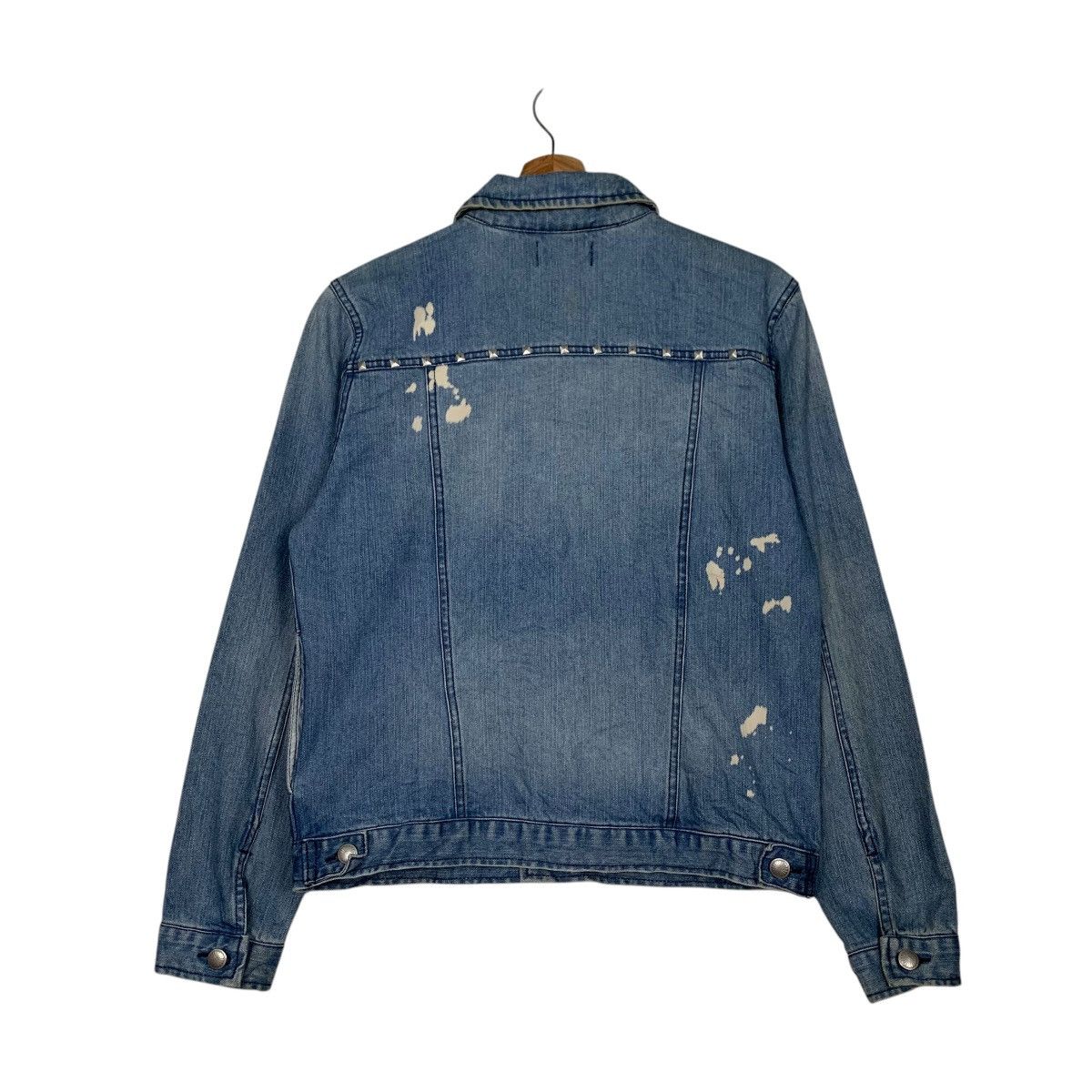 Black Sheep BLACK SHEEP Washed Blue Studded Denim Jacket #2734-C123 Size US S / EU 44-46 / 1 - 7 Thumbnail