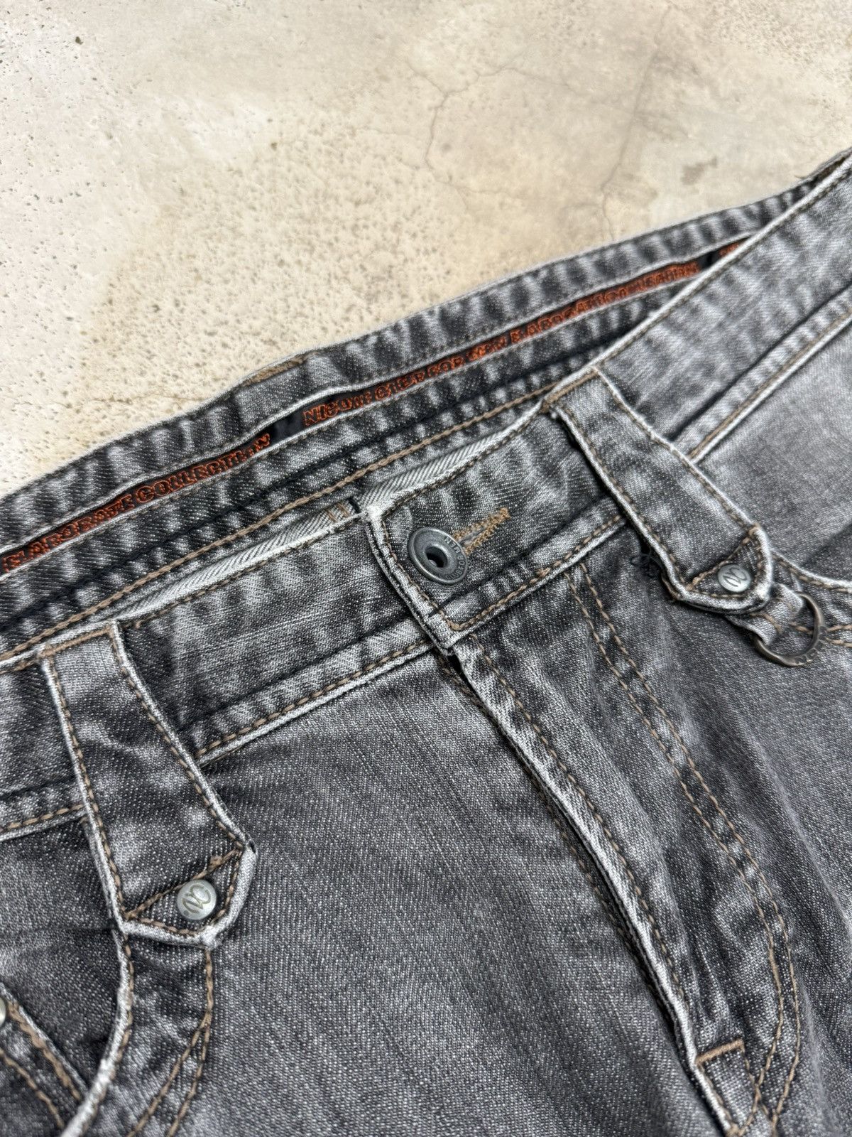 Nicole Club Nicole Club For Men Chain Pocket Whisker Unisex Denim Pants Size US 31 - 7 Thumbnail