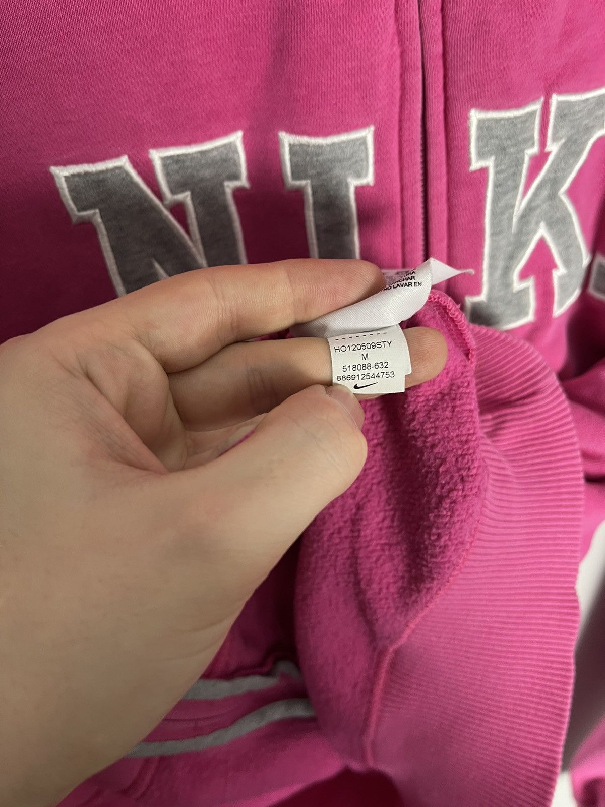 Vintage Vintage Nike spellout logo zip hoodie Size M / US 6-8 / IT 42-44 - 6 Thumbnail