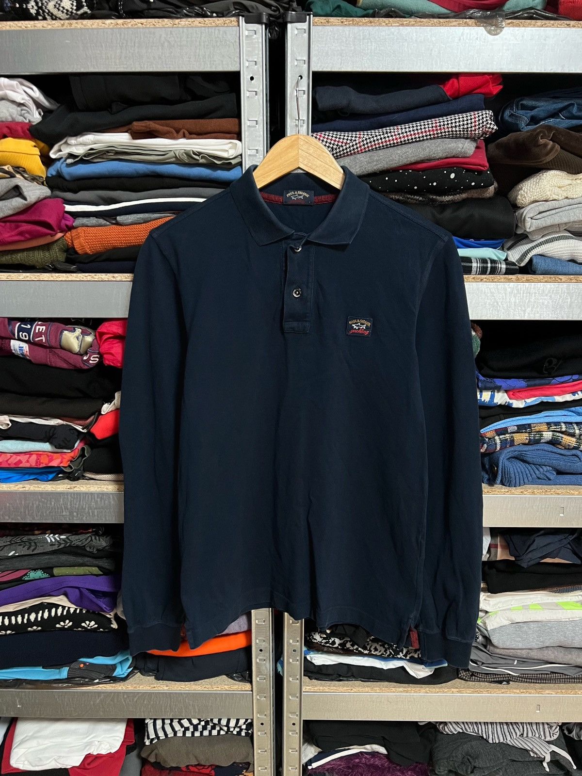 Paul & Shark Paul & Shark Yachting Luxury Button Up Long Sleeve Polo Sz M Size US M / EU 48-50 / 2 - 1 Thumbnail