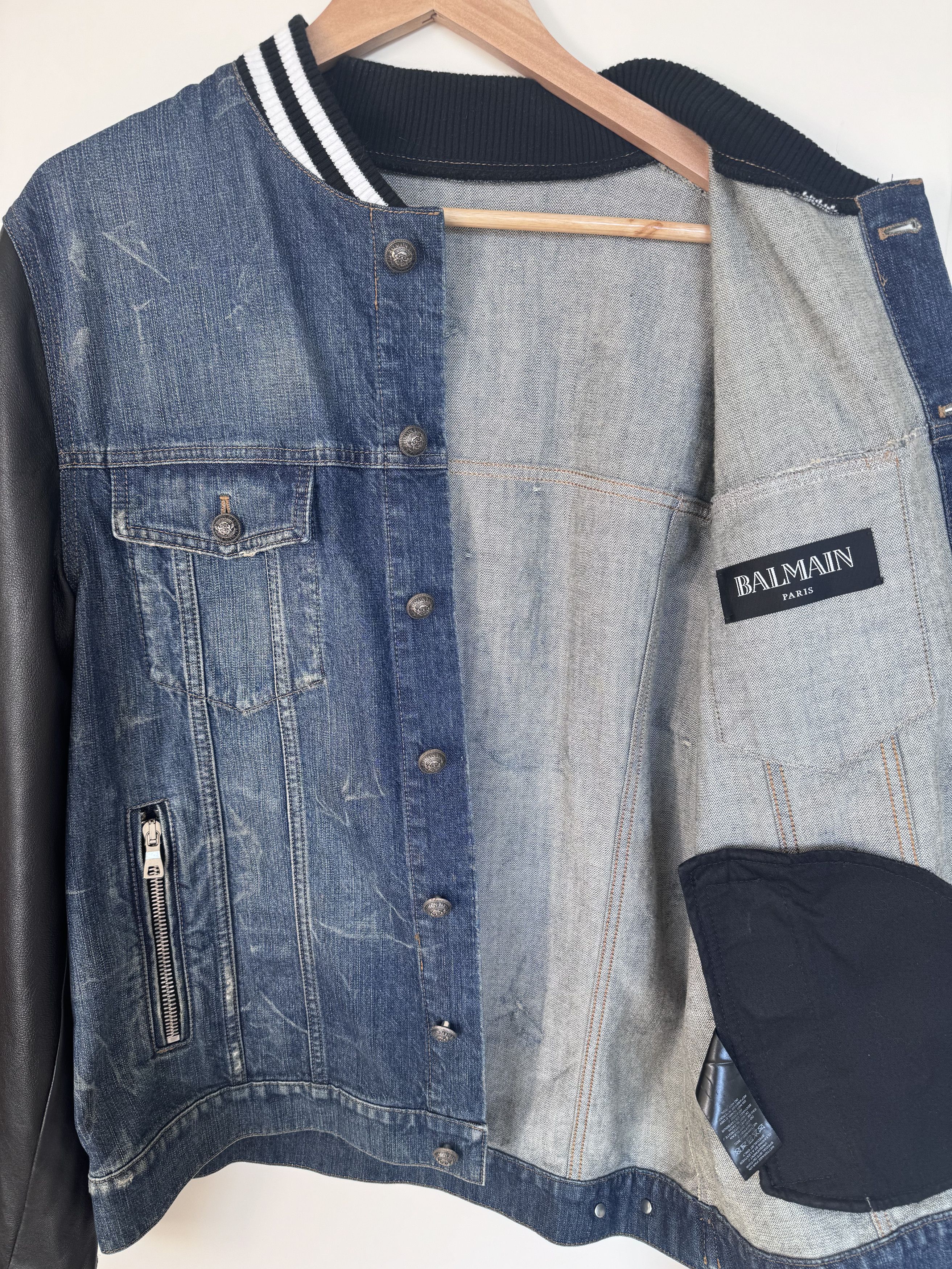 Balmain Balmain jeans and leather jacket Size US L / EU 52-54 / 3 - 3 Thumbnail