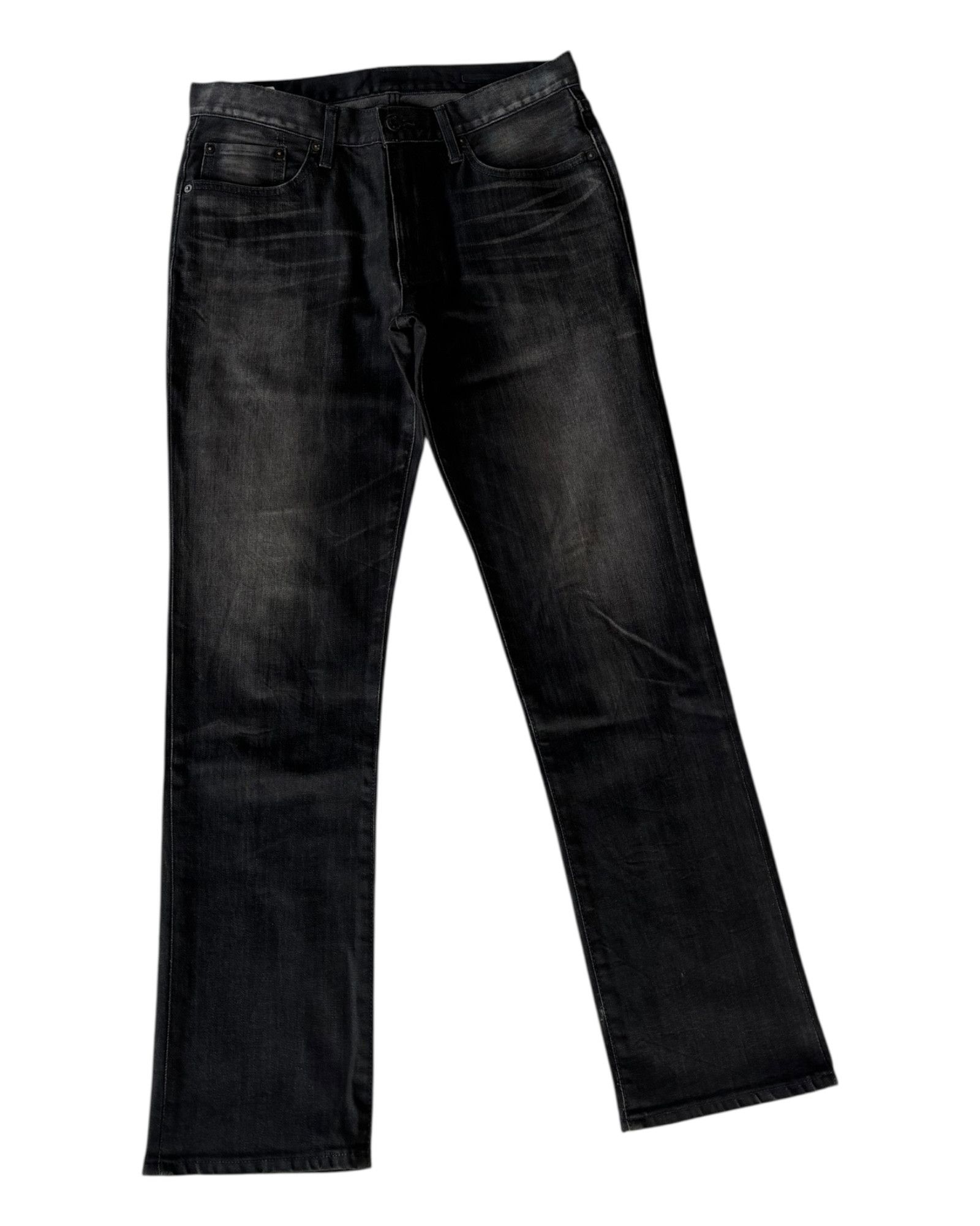 14th Addiction × If Six Was Nine × Le Grande Bleu (L.G.B.) Edwin 503 Black Waxed Made In Japan Denim Jean Size US 33 - 3 Thumbnail