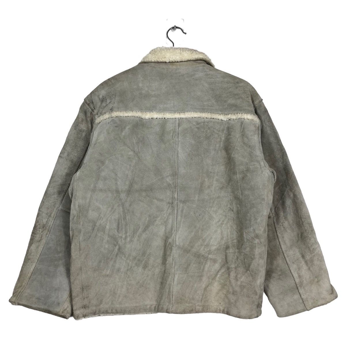 Japanese Brand 🔥70s VINTAGE SUEDE LEATHER CHORE JACKET CREATION CUBE JAPAN Size US M / EU 48-50 / 2 - 8 Thumbnail