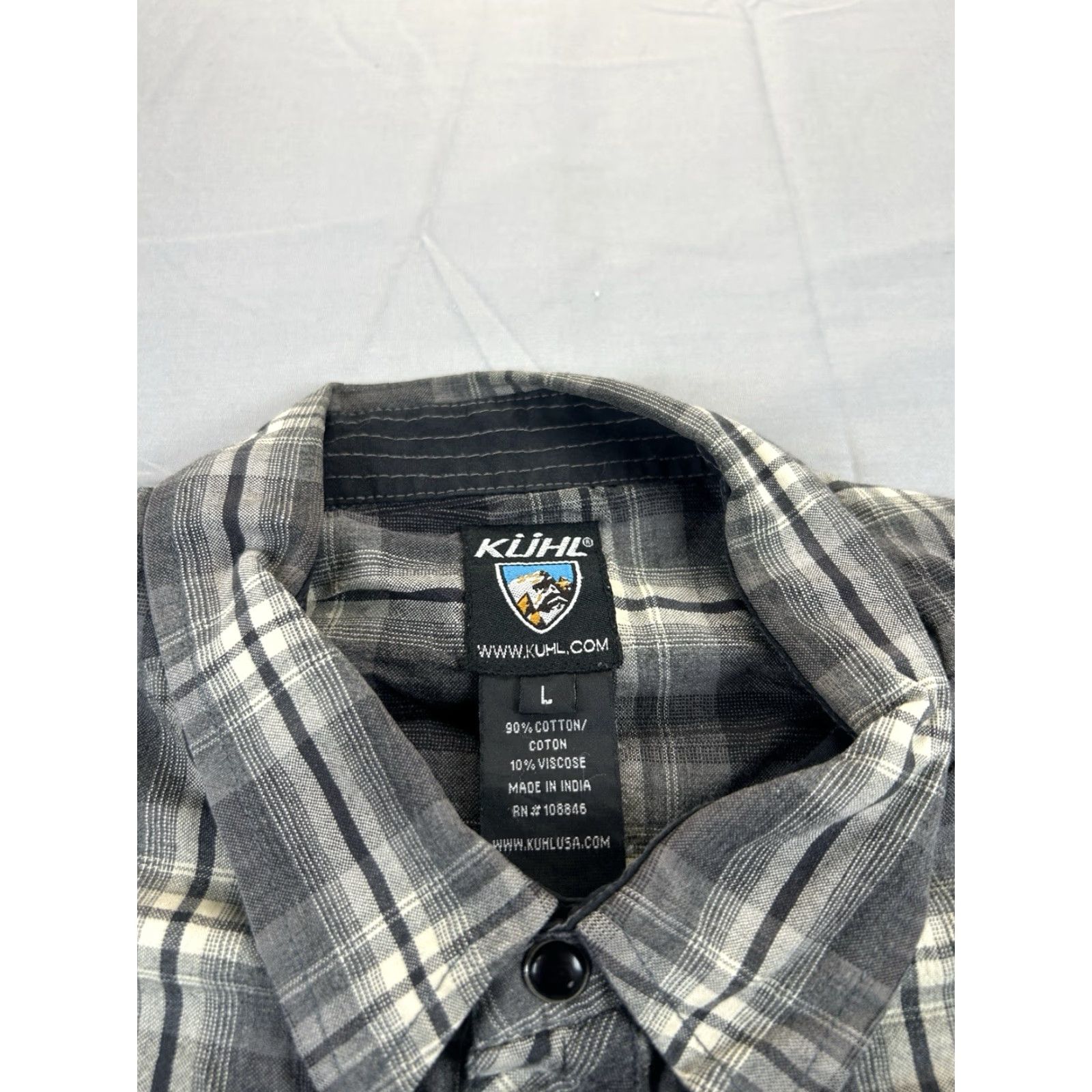Vintage Kuhl Pearl Snap Shirt Plaid Long Sleeve Large Hiking Outdoor Men Size US L / EU 52-54 / 3 - 3 Thumbnail