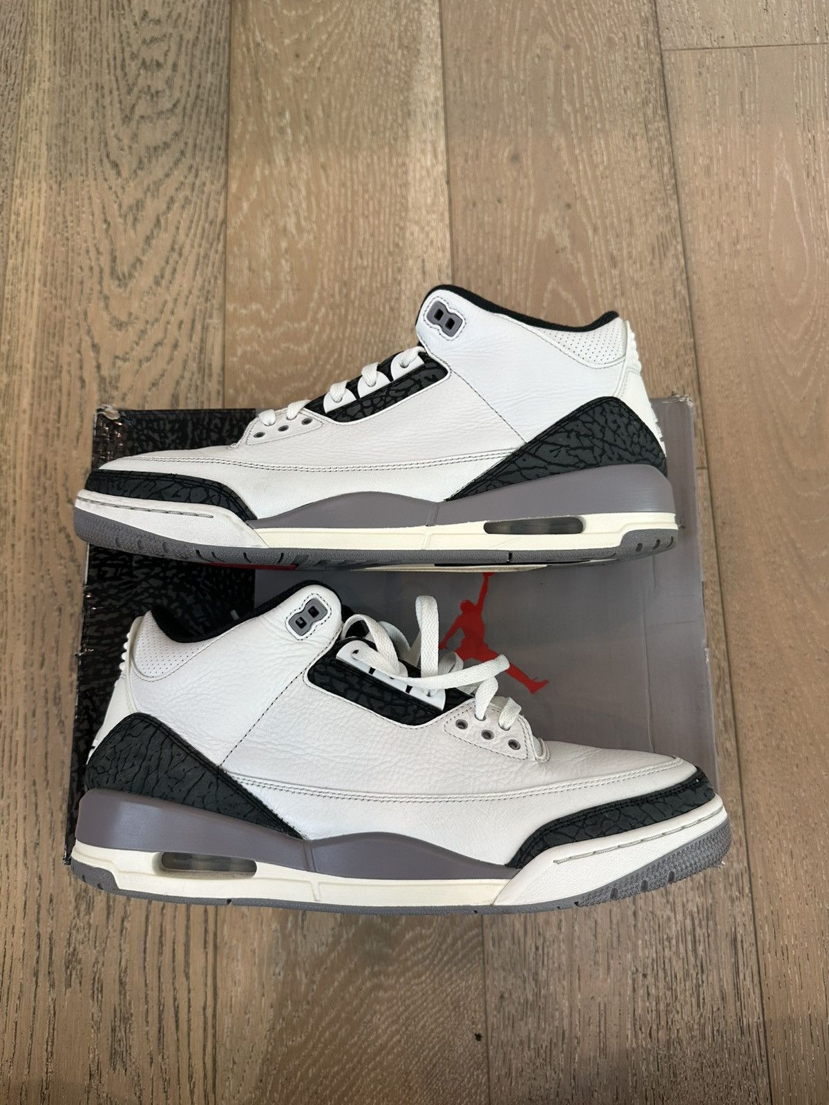 Jordan Brand Jordan 3 Retro Cement Grey Size US 13 / EU 46 - 4 Thumbnail