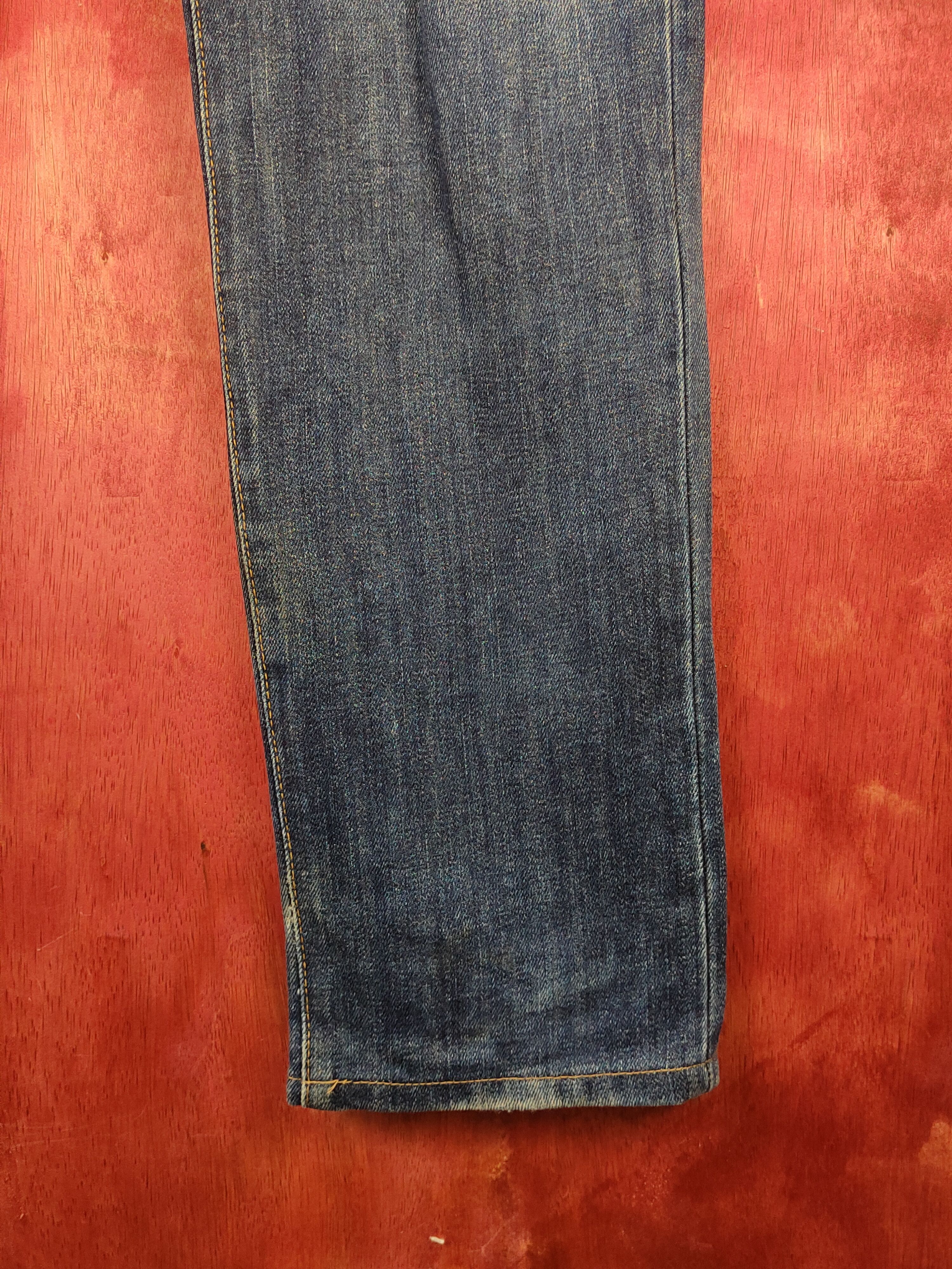 Edwin Edwin Dark Blue Distressed Ripped Jeans #S2147 Size US 32 / EU 48 - 6 Thumbnail