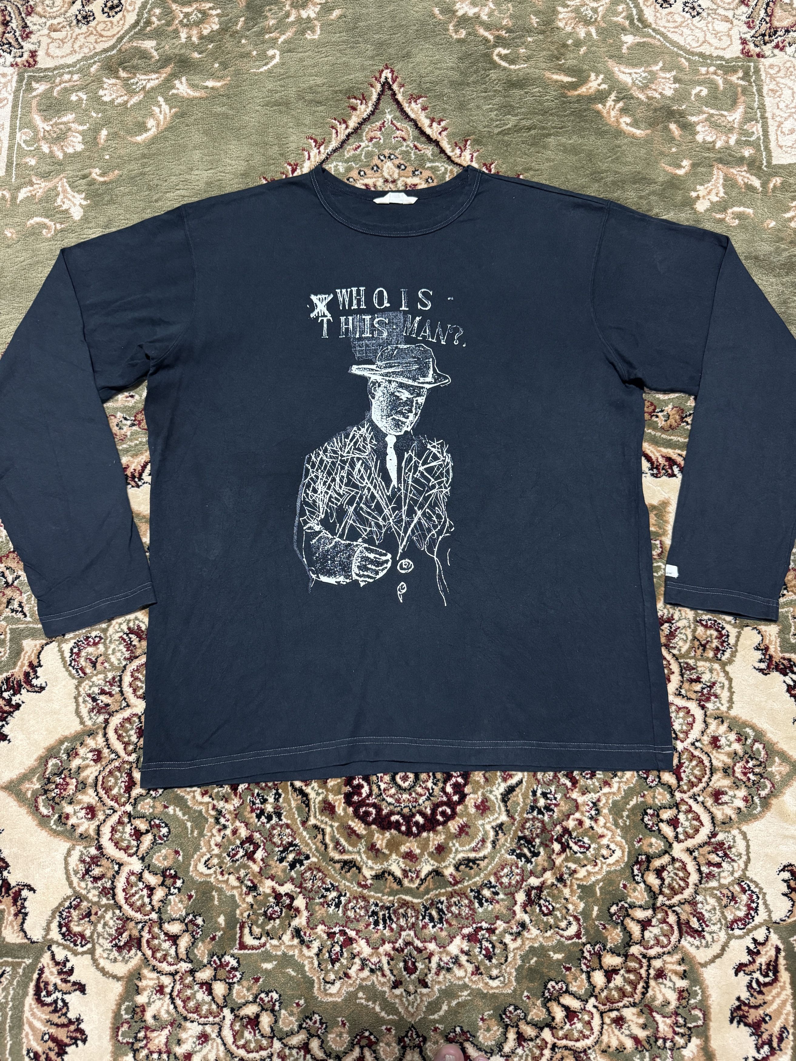 Jean-Michel Basquiat × Uniqlo × Vintage Vintage Jean Michel Basquiat Who Is This Man Pop Art T shirt Size US XL / EU 56 / 4 - 1 Thumbnail