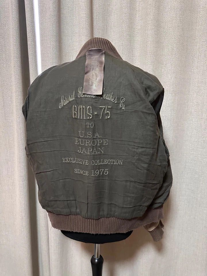 Gimo's Gimo’s GMS-75 Mens Leather Jacket Italian Luxury Brown Sz L Size US L / EU 52-54 / 3 - 9 Thumbnail