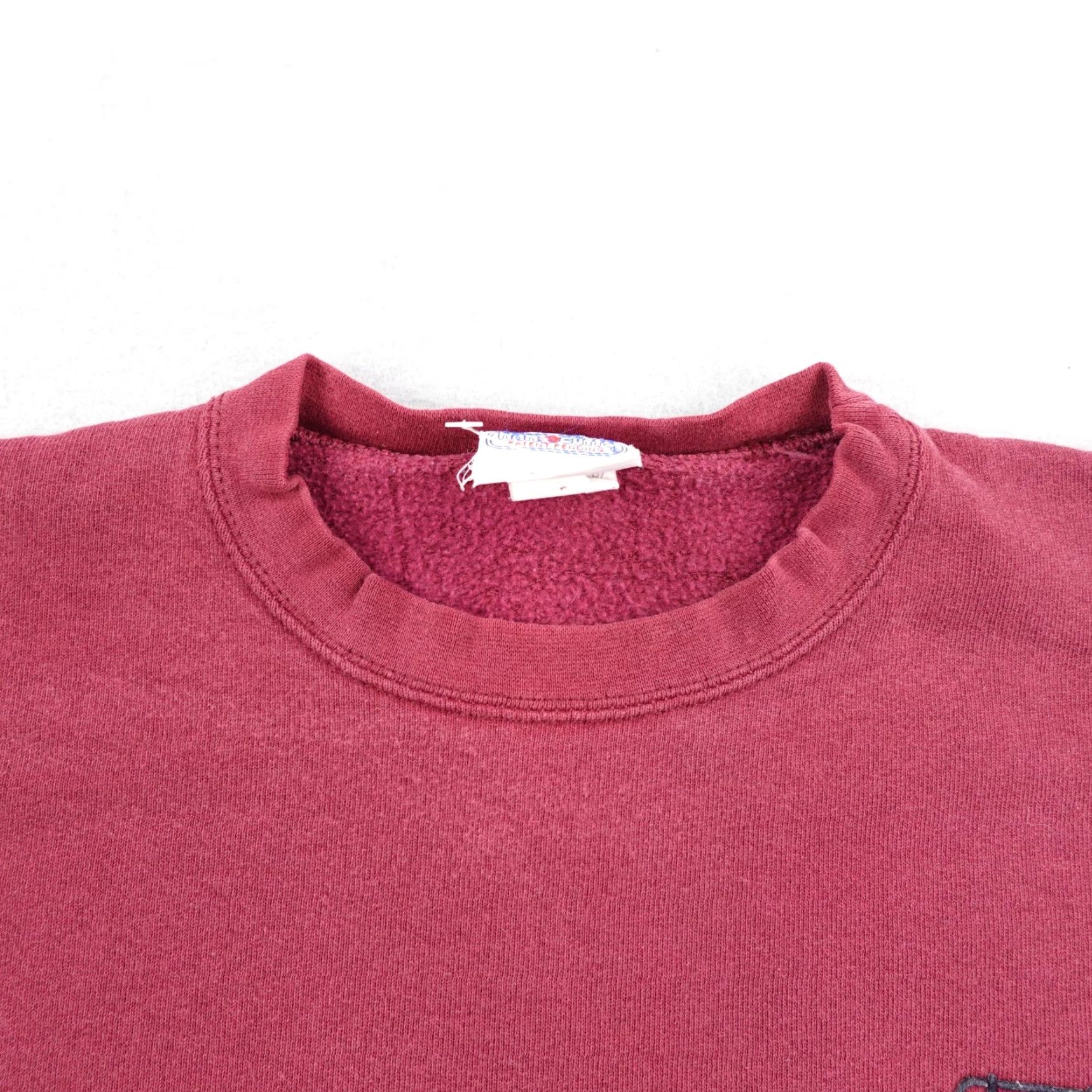Vintage VINTAGE Handcuffs Sweatshirt Mens LT Red Crewneck Pullover 90s USA Graphic Print Cotton Polyester Knit Shirt Size US L / EU 52-54 / 3 - 2 Thumbnail