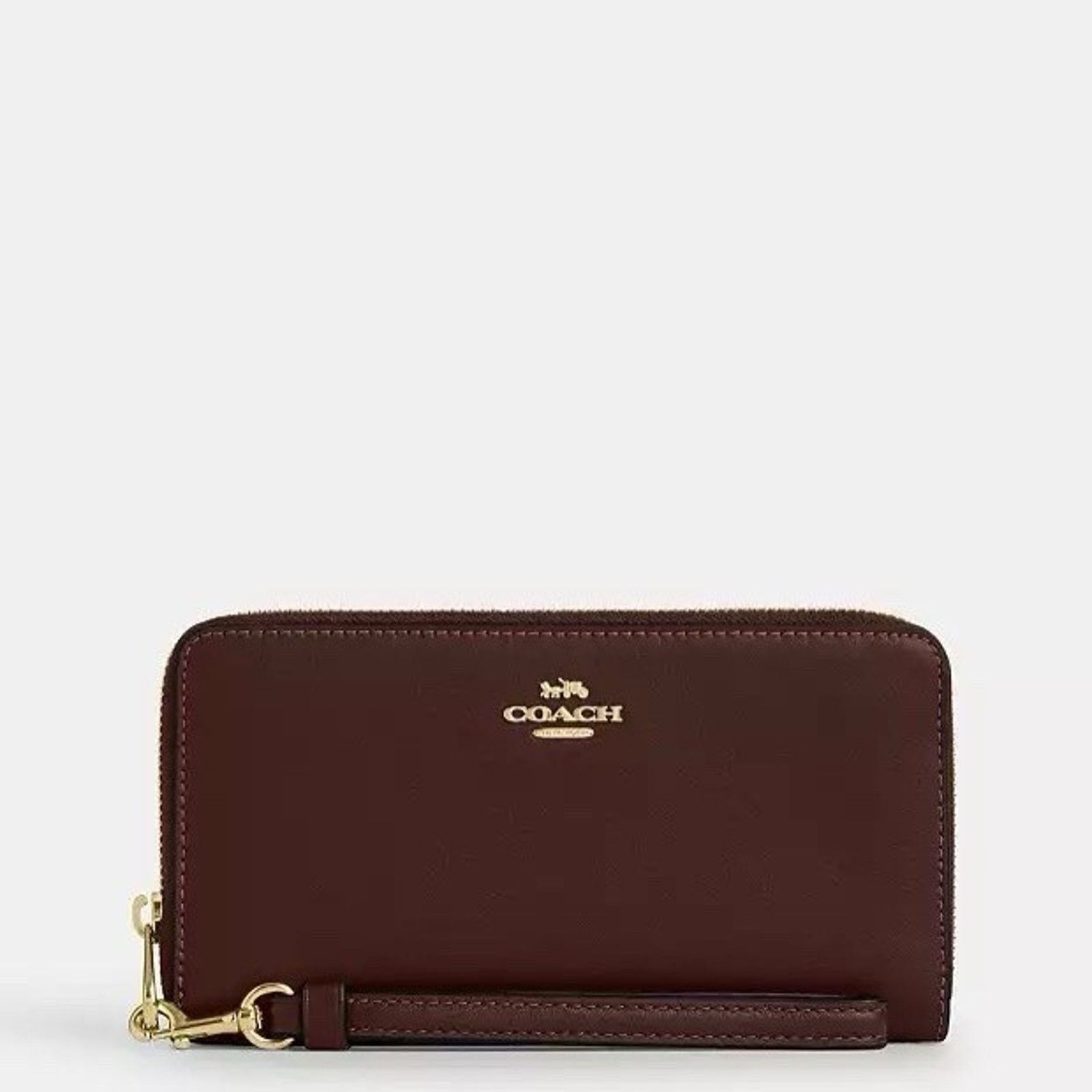 Coach NWT Coach Long Zip Around Phone Wallet CR623 Gold/Maple Size ONE SIZE - 5 Thumbnail