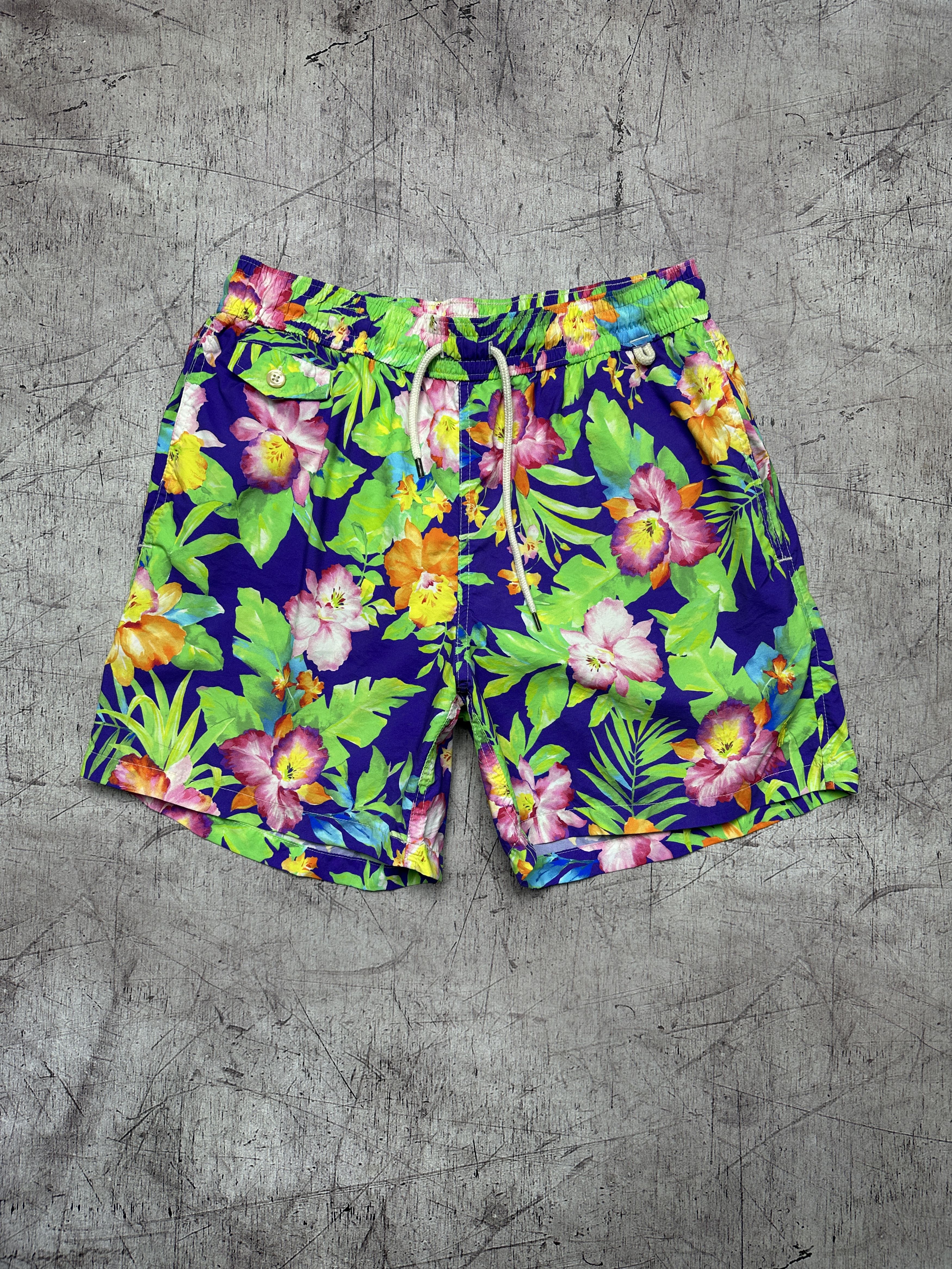 Polo Ralph Lauren Polo Ralph Lauren Mens Floral Print Nylon Shorts Size US 32 / EU 48 - 1 Thumbnail