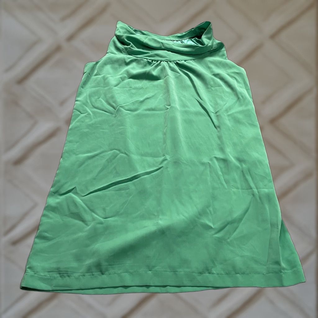 Vintage Jessica London Dress Women 18 Green Halter Cowl Neck Lined Midi Shift Party Work Size XXL / US 16-18 / IT 52-54 - 1 Thumbnail