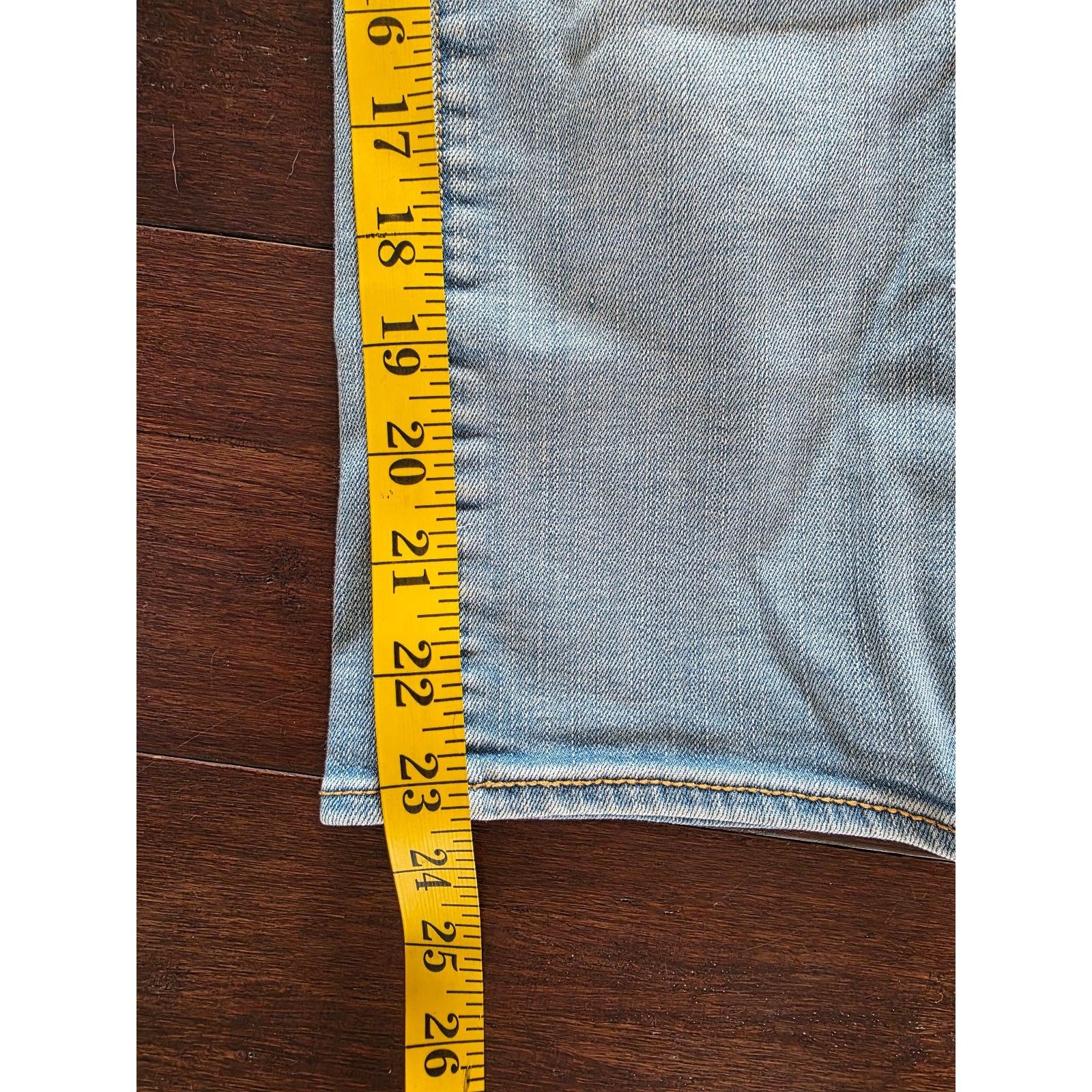 American Eagle Outfitters American Eagle Super Stretch Artist Crop Blue Jeans Women's Size 26" / US 2 / IT 38 - 6 Thumbnail