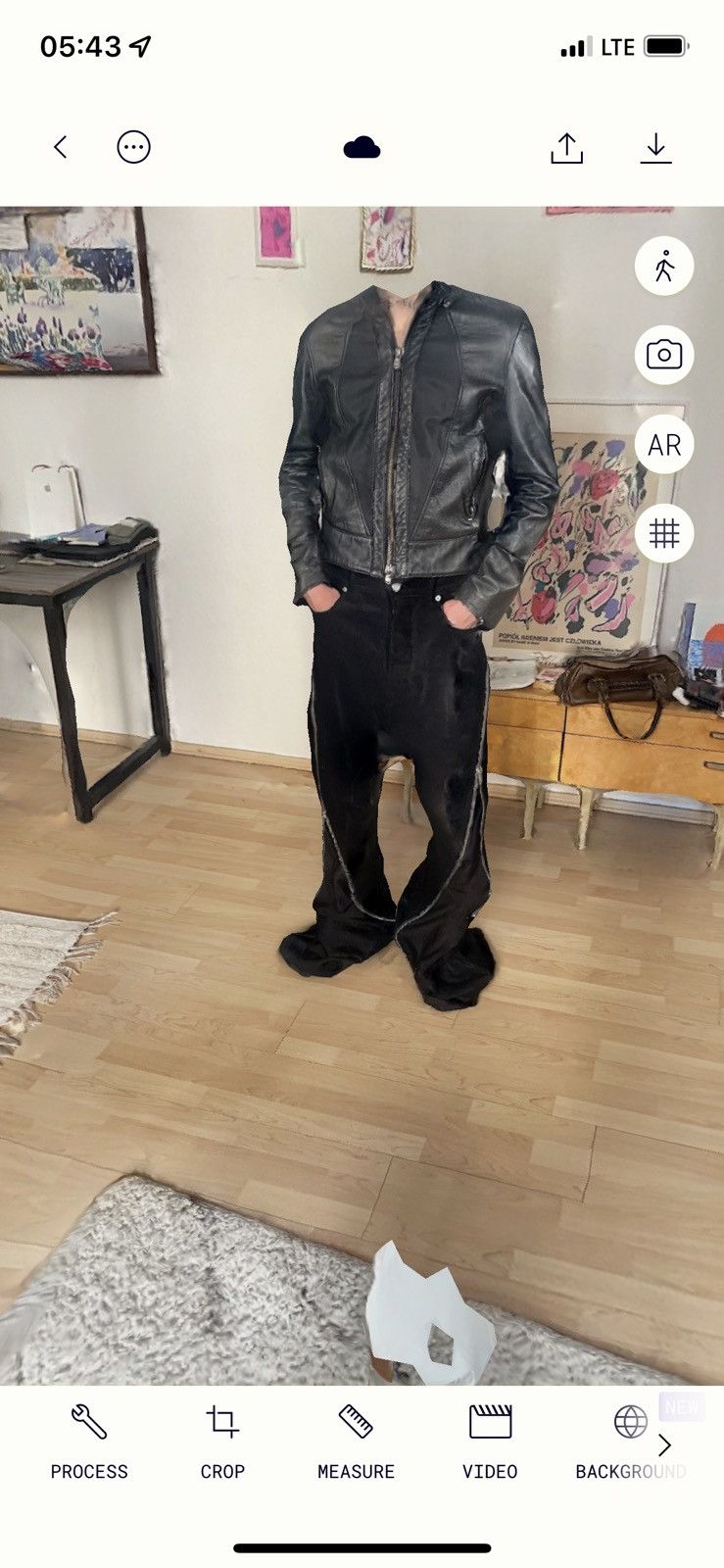 Rick Owens NWT Rick Owens FW22 “Strobe” Bolan Banana Cut Corduroy