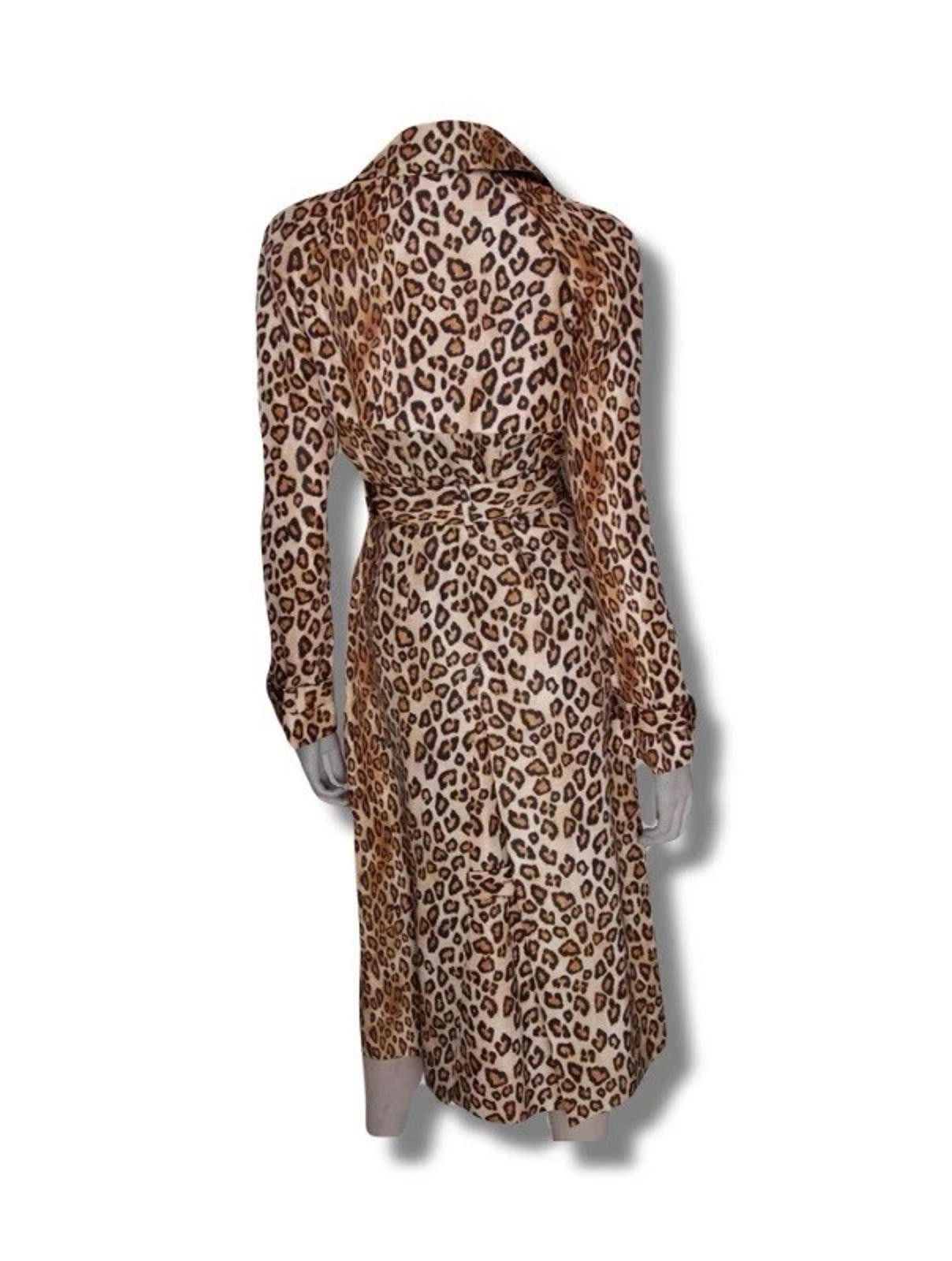 Alexander McQueen FW2005 Alexander McQueen Runway Leopard Print Trench Coat Size L / US 10 / IT 46 - 4 Thumbnail