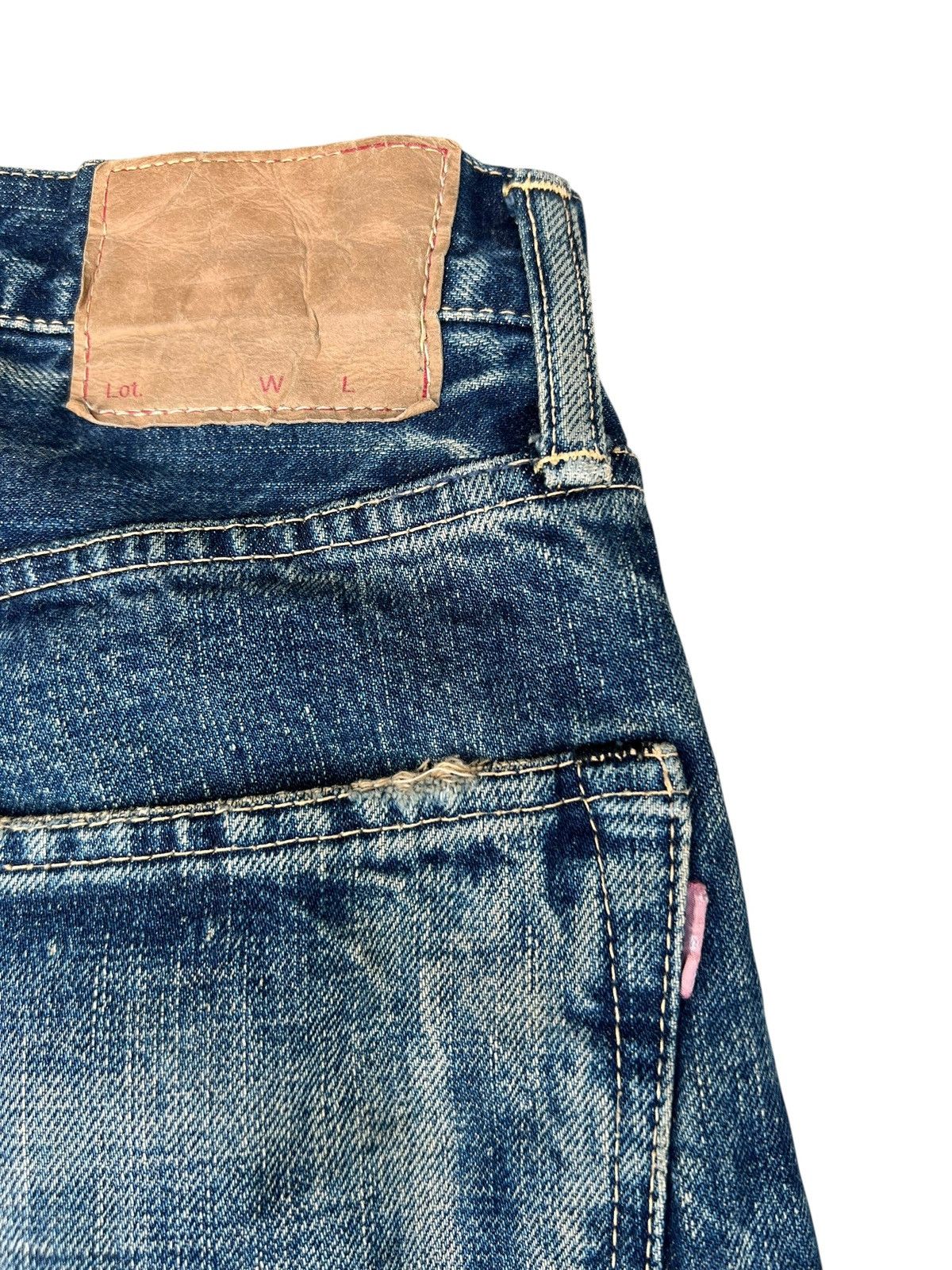 Spellbound Vintage Spellbound Japan Distressed Mud Denim Selvedge Jeans Size US 30 / EU 46 - 20 Thumbnail