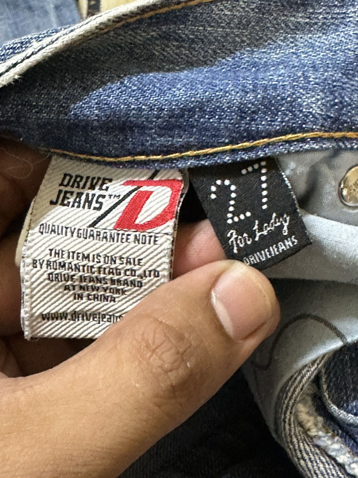 If Six Was Nine Vintage Drive Jeans Exotic Vintage Flare Grunge Denim Size US 30 / EU 46 - 9 Thumbnail