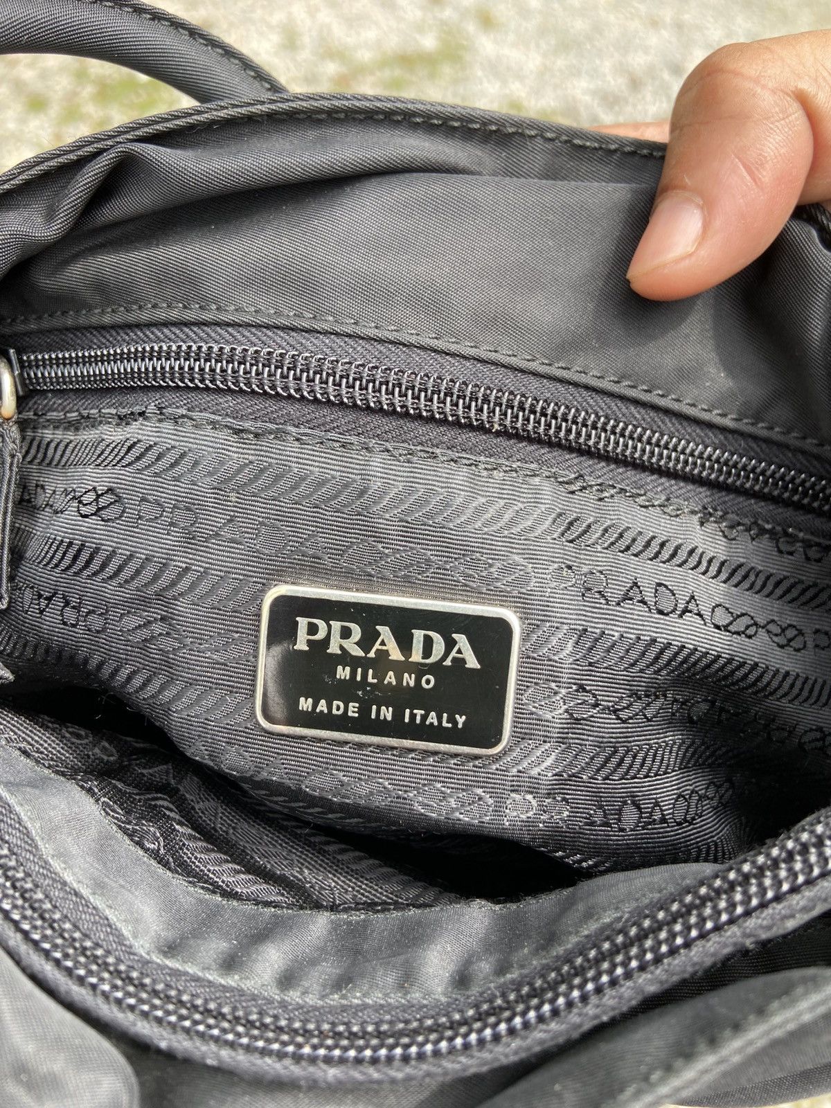 Prada Prada mini Tessuto City black in synthetic Size ONE SIZE - 7 Thumbnail
