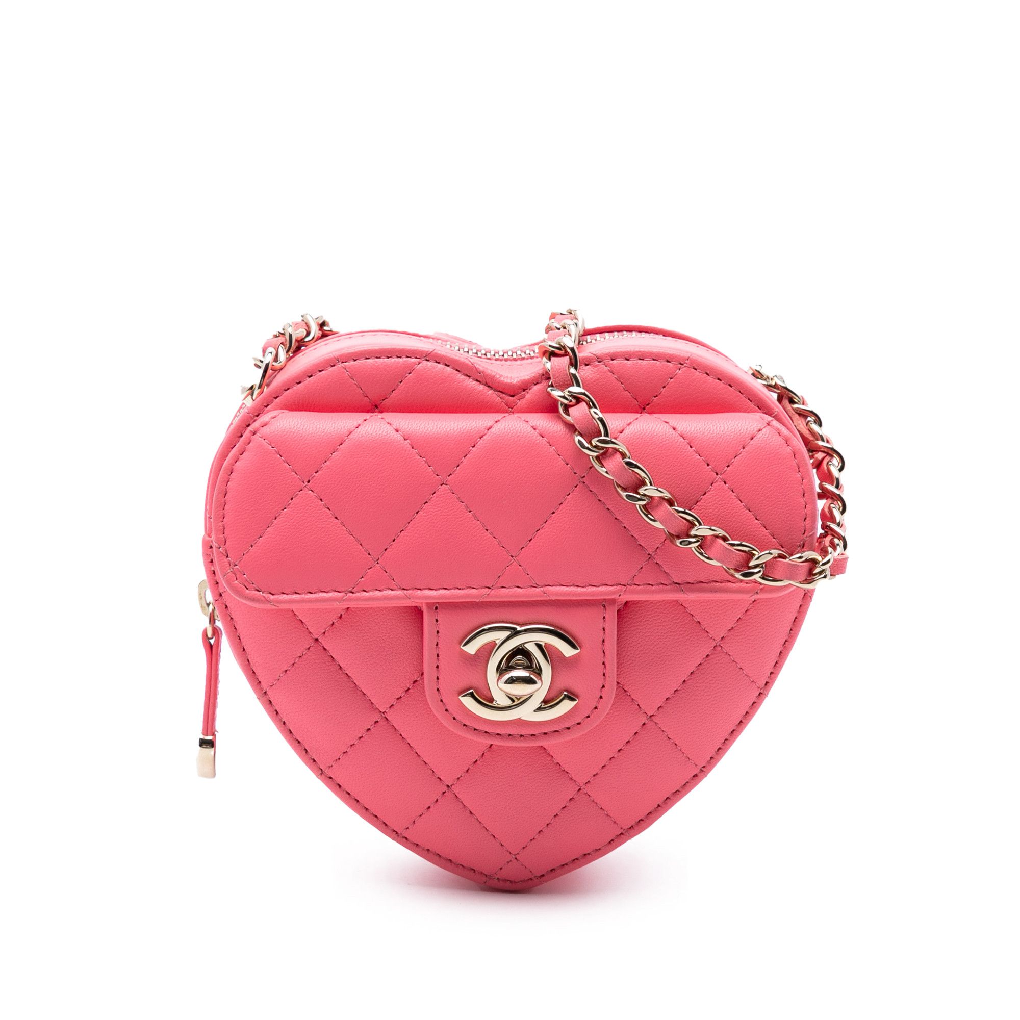 Chanel Chanel Mini Lambskin CC in Love Heart Crossbody Size ONE SIZE - 1 Thumbnail